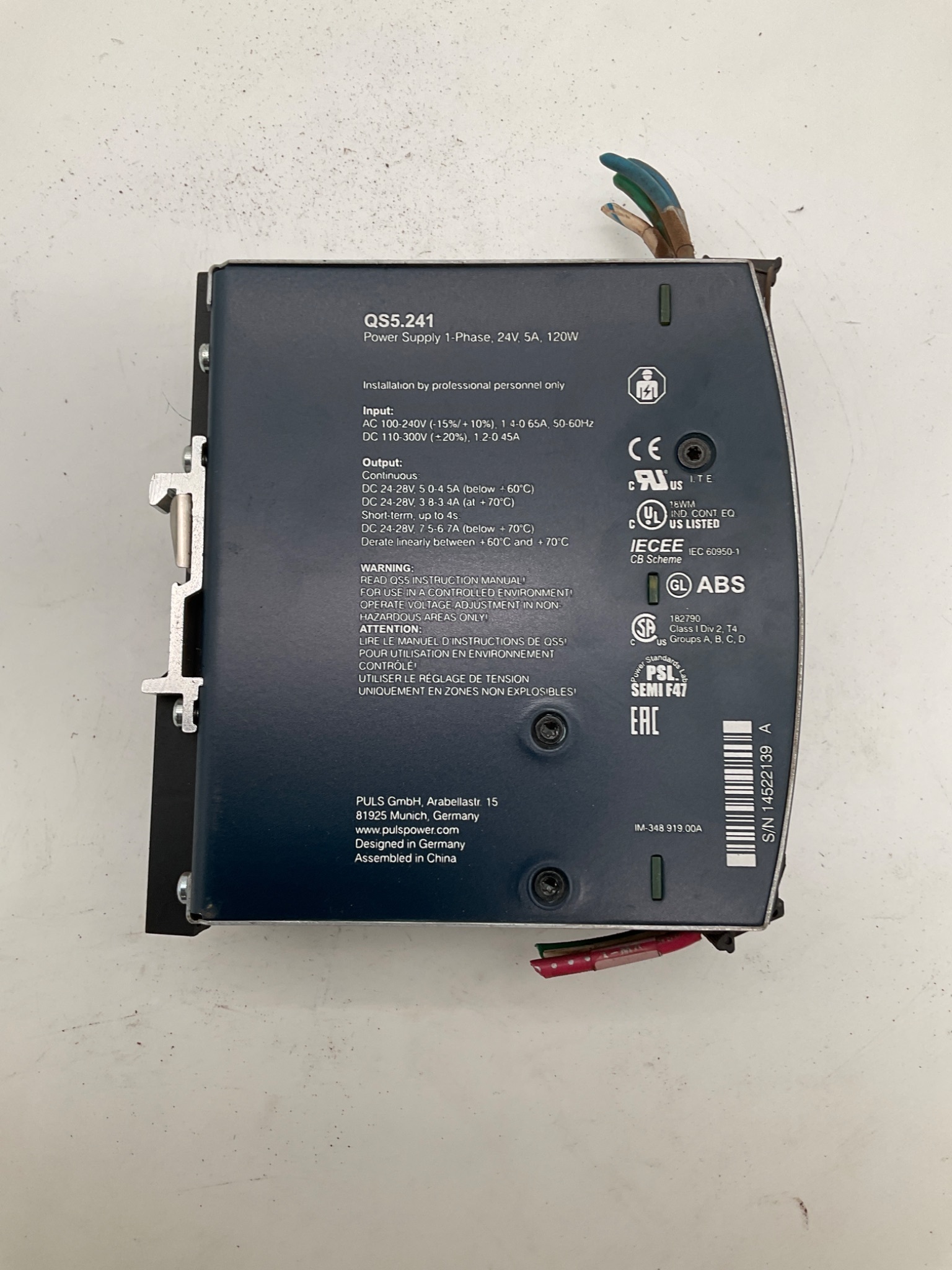 PULS QS5.241 DIN Rail Power Supply USED 1