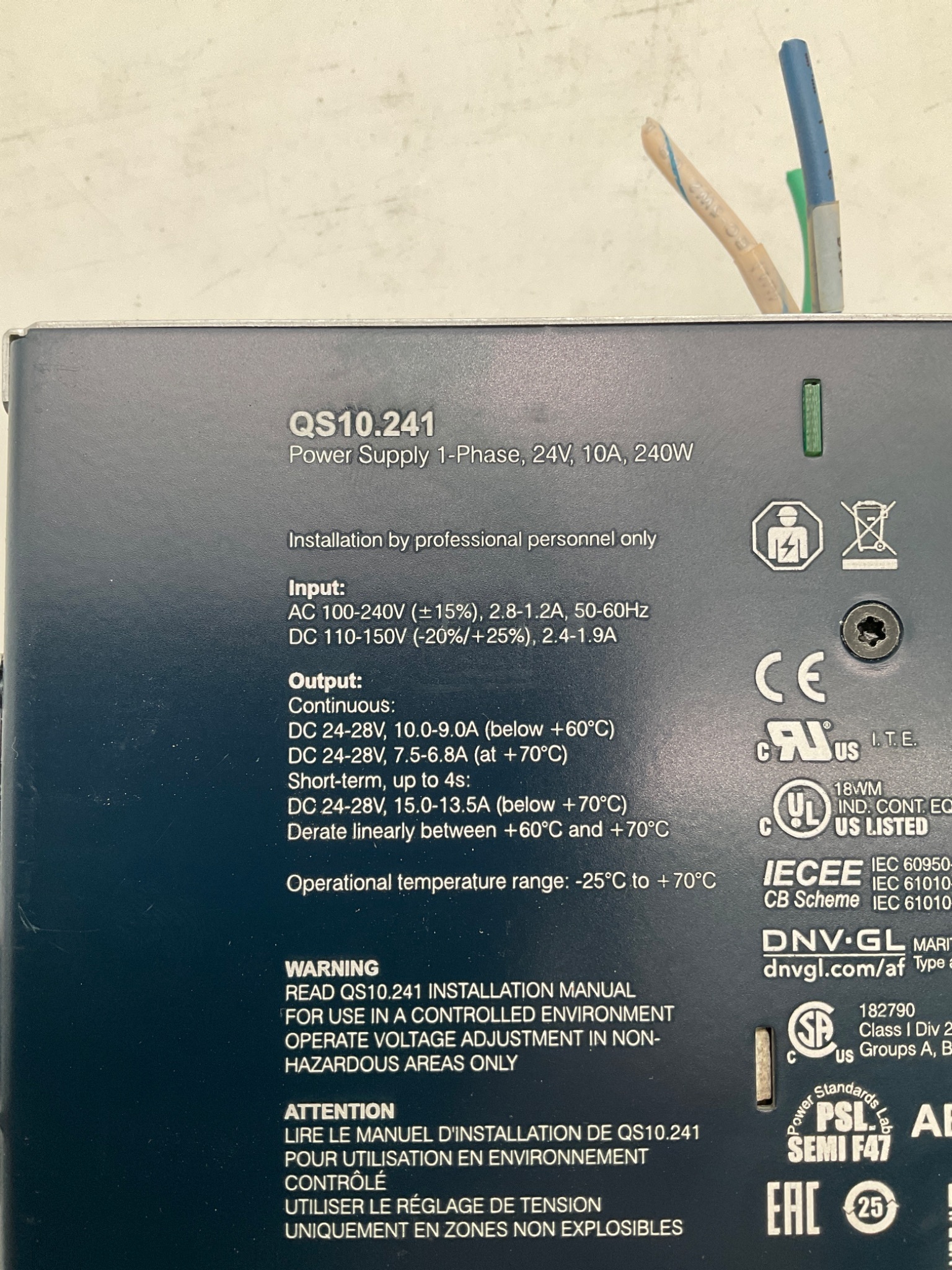 PULS QS10.241 DIN Rail Power Supply USED 5