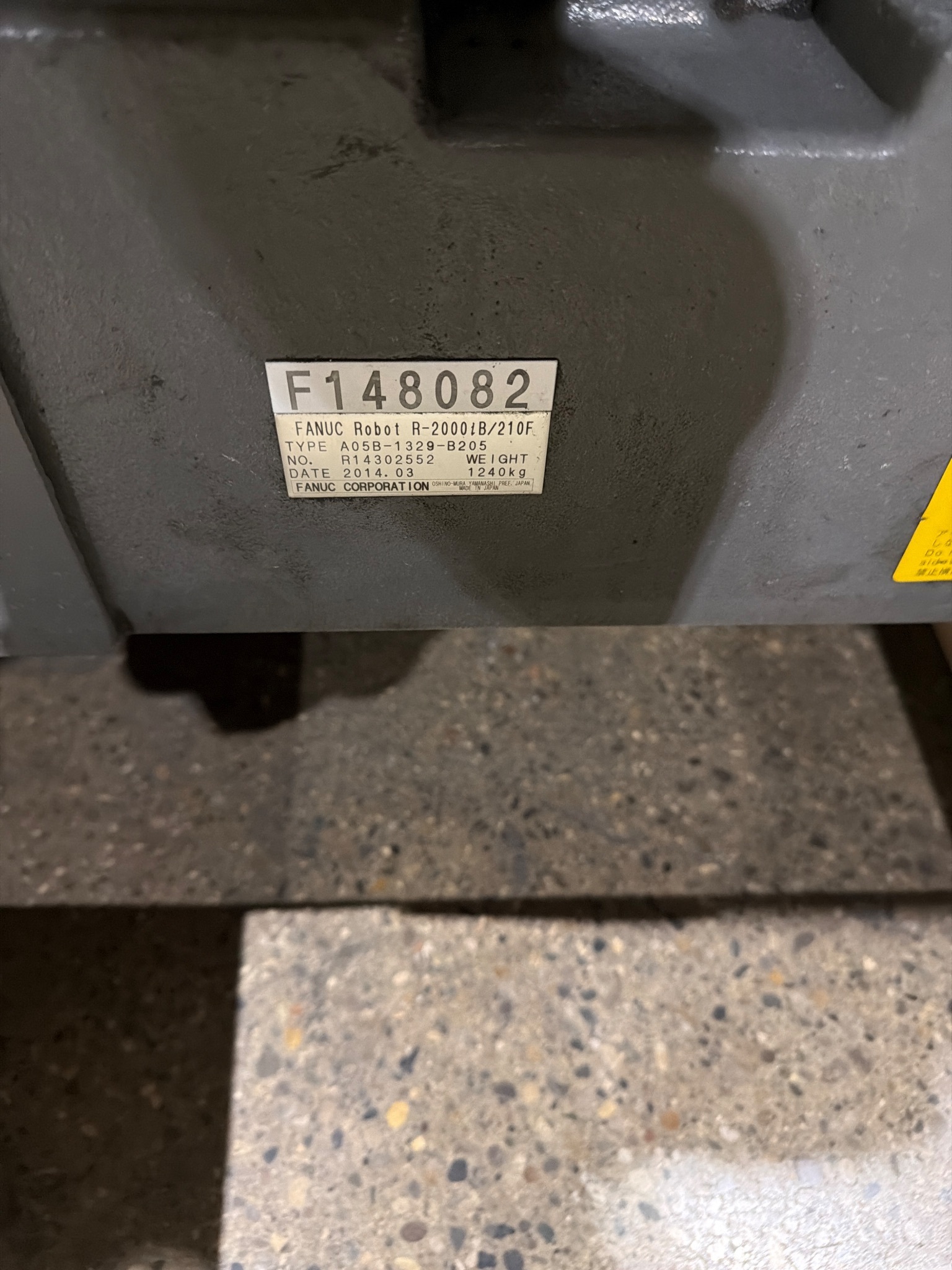FANUC R-2000iB/210F Complete w/ R-30iB Controls USED 8
