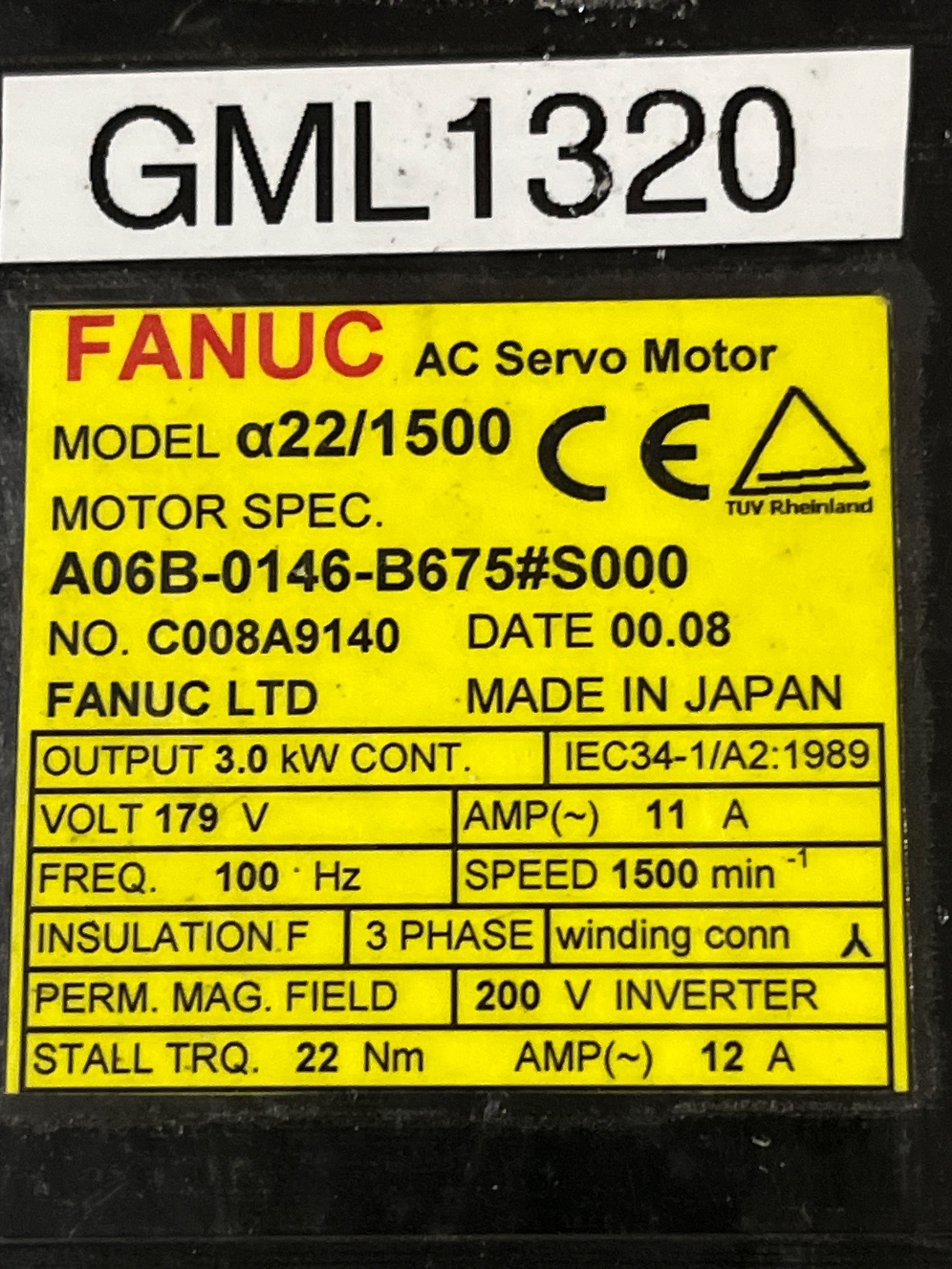 FANUC A06B-0146-B675#S000 AC Servo Motor NEW 4