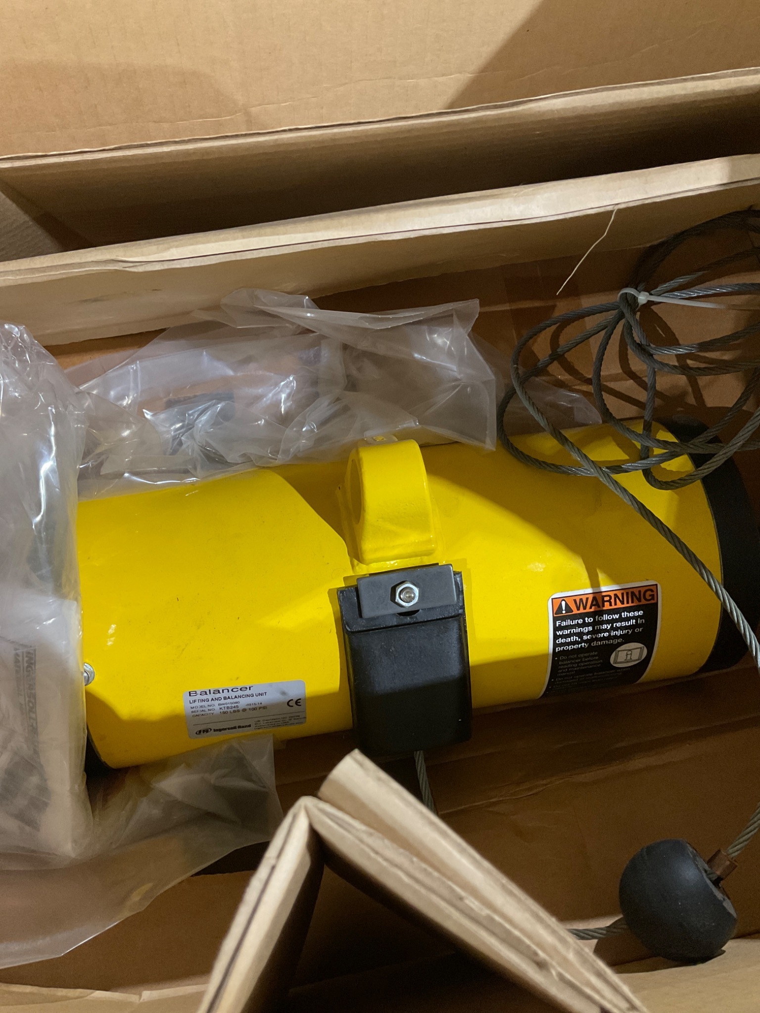 INGERSOLL RAND BW015080 Air Hoist w/ Control Kit NEW 3