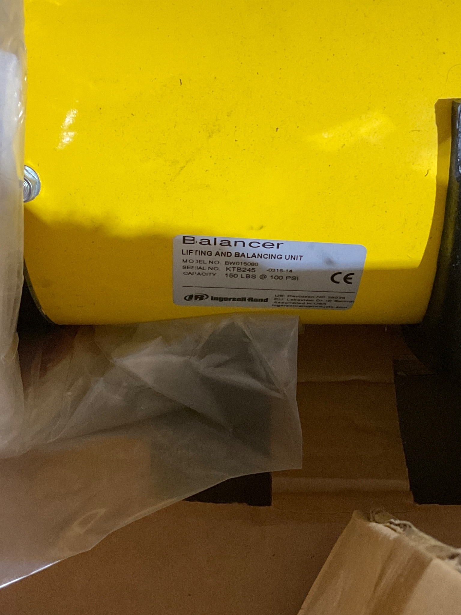 INGERSOLL RAND BW015080 Air Hoist w/ Control Kit NEW 4