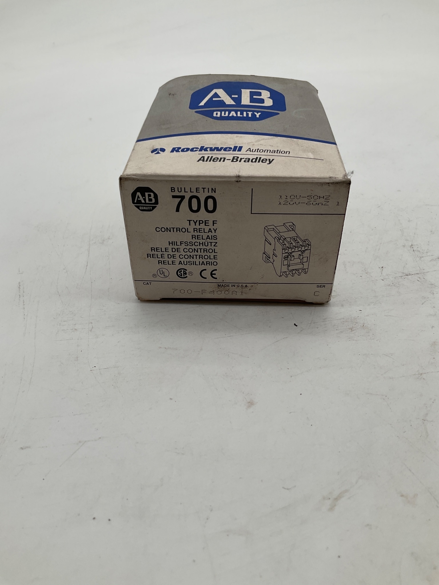 ALLEN BRADLEY 700-F400A1 Control Relay Type F NEW 0