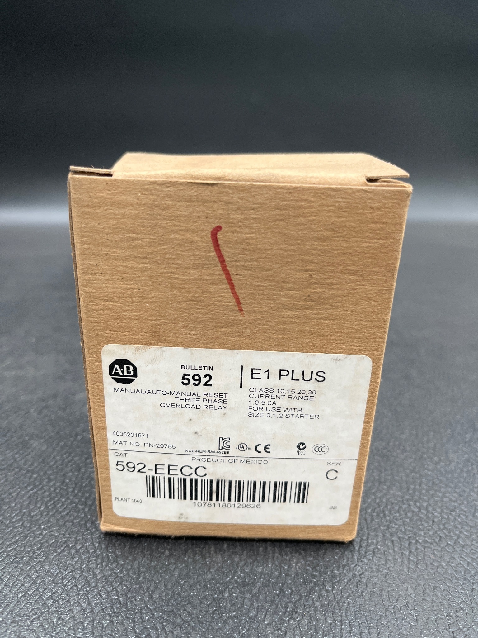ALLEN BRADLEY 595-EECC Overload Relay Type E1 Plus NEW 0