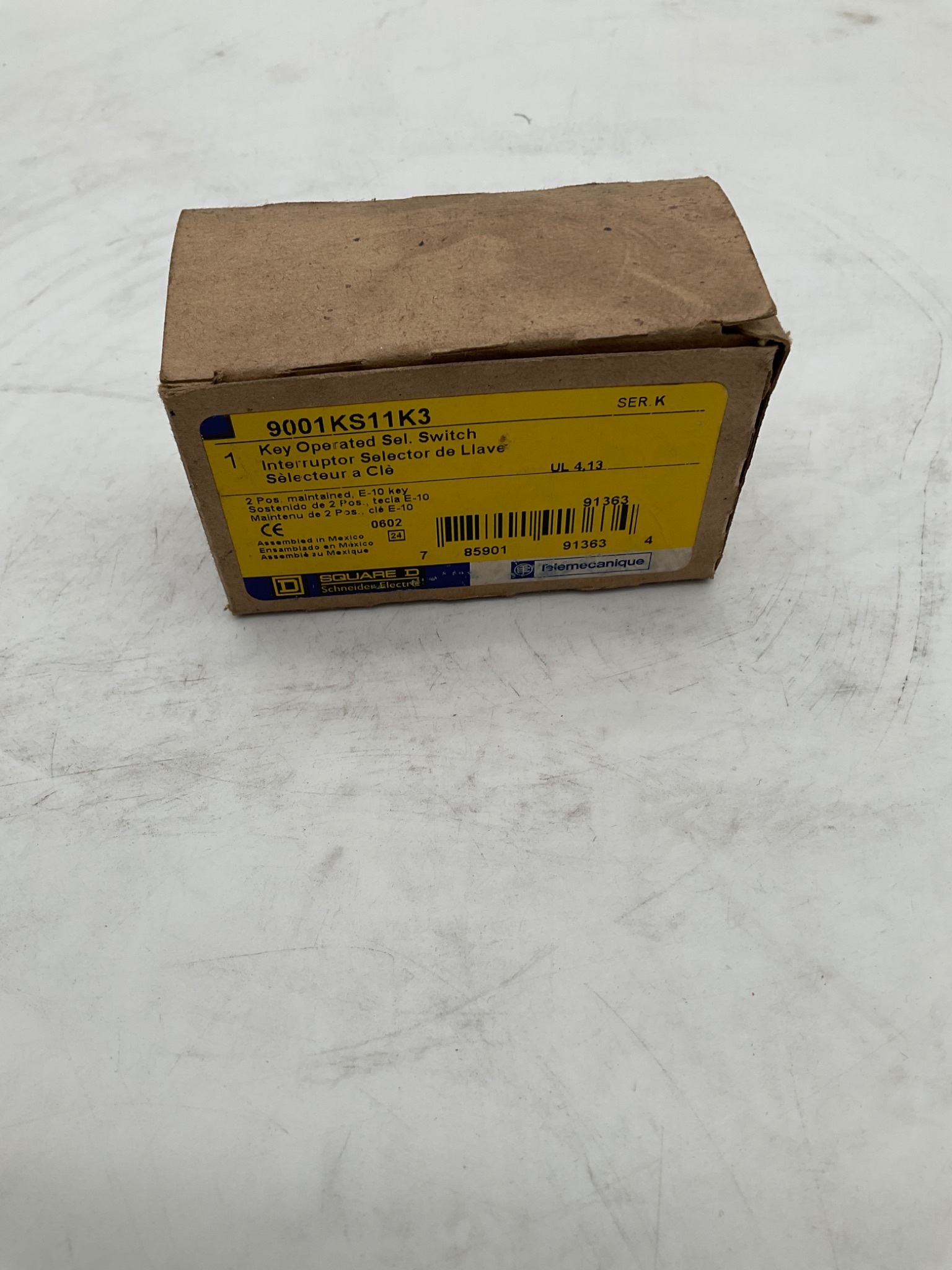 SQUARE D 9001KS11K3 Key Operated Selector Switch NEW 0