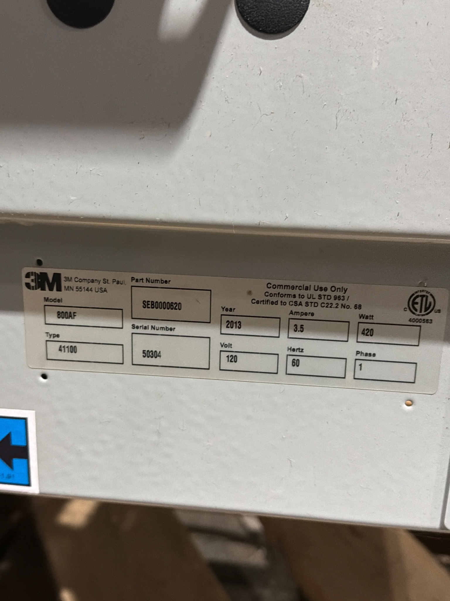 3M 800AF Automatic Adjustable Case Sealer USED 5