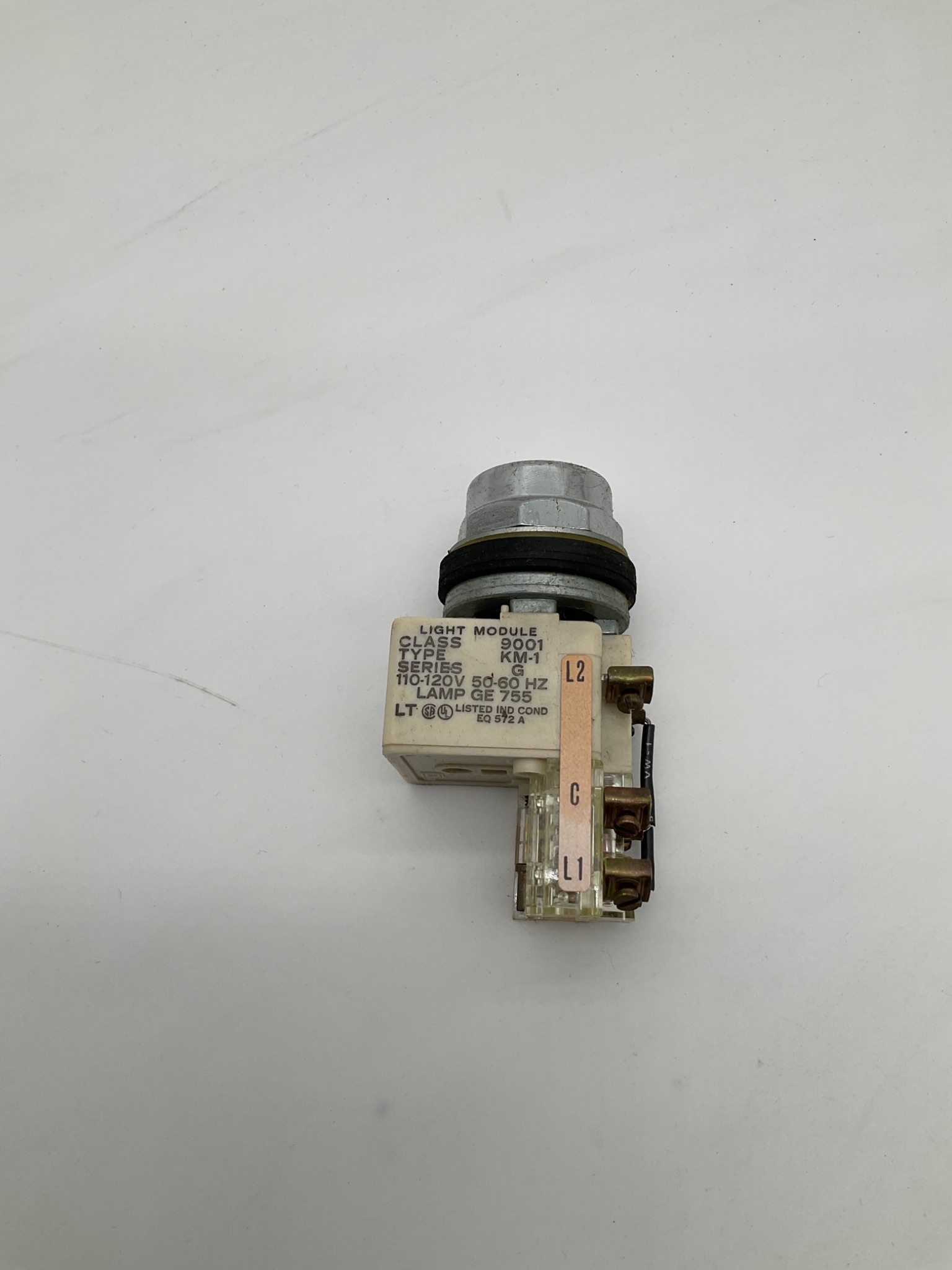 SQUARE D 9001KT-1 Push-To-Test Pilot Light W/O Lens NEW 2