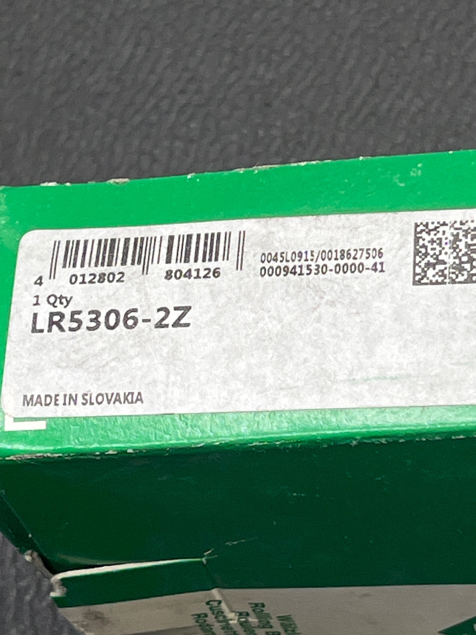 INA LR5306-2Z Track Roller Bearing NEW 4