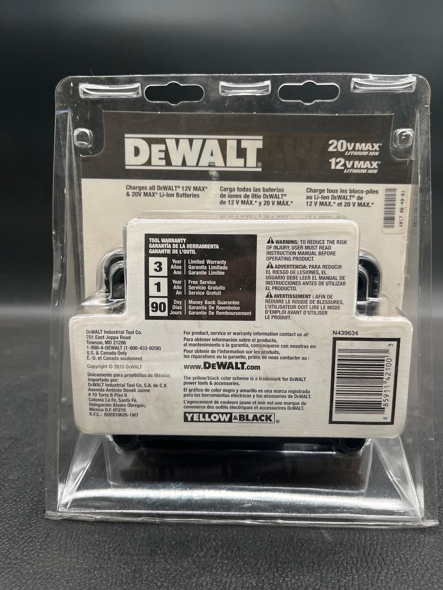 DEWALT DCB115 12V/20V Max Lithium-Ion Battery Charger NEW 2