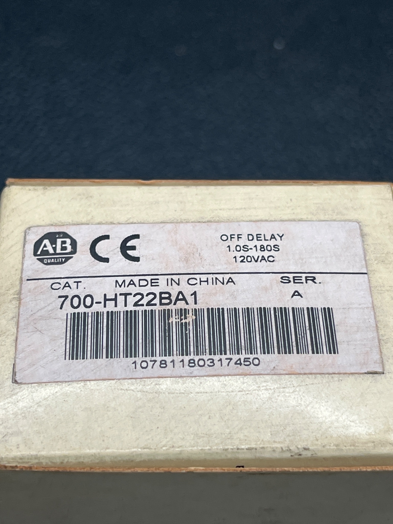 ALLEN BRADLEY 700-HT22BA1 Type H Timing Relay NEW 0