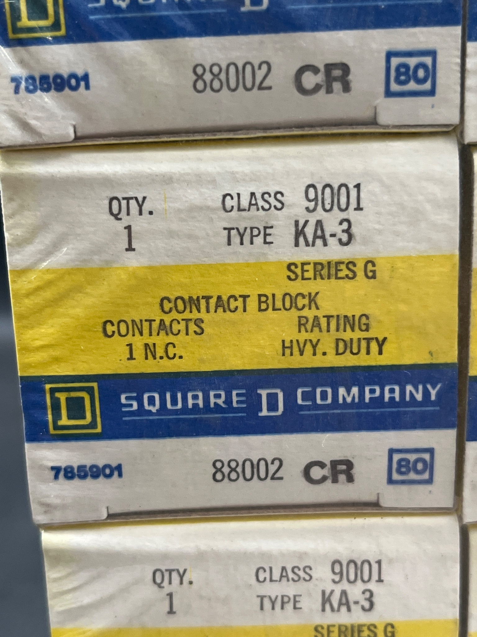 SQUARE D 9001KA-3 Contact Block NEW (LOT OF 10) 4