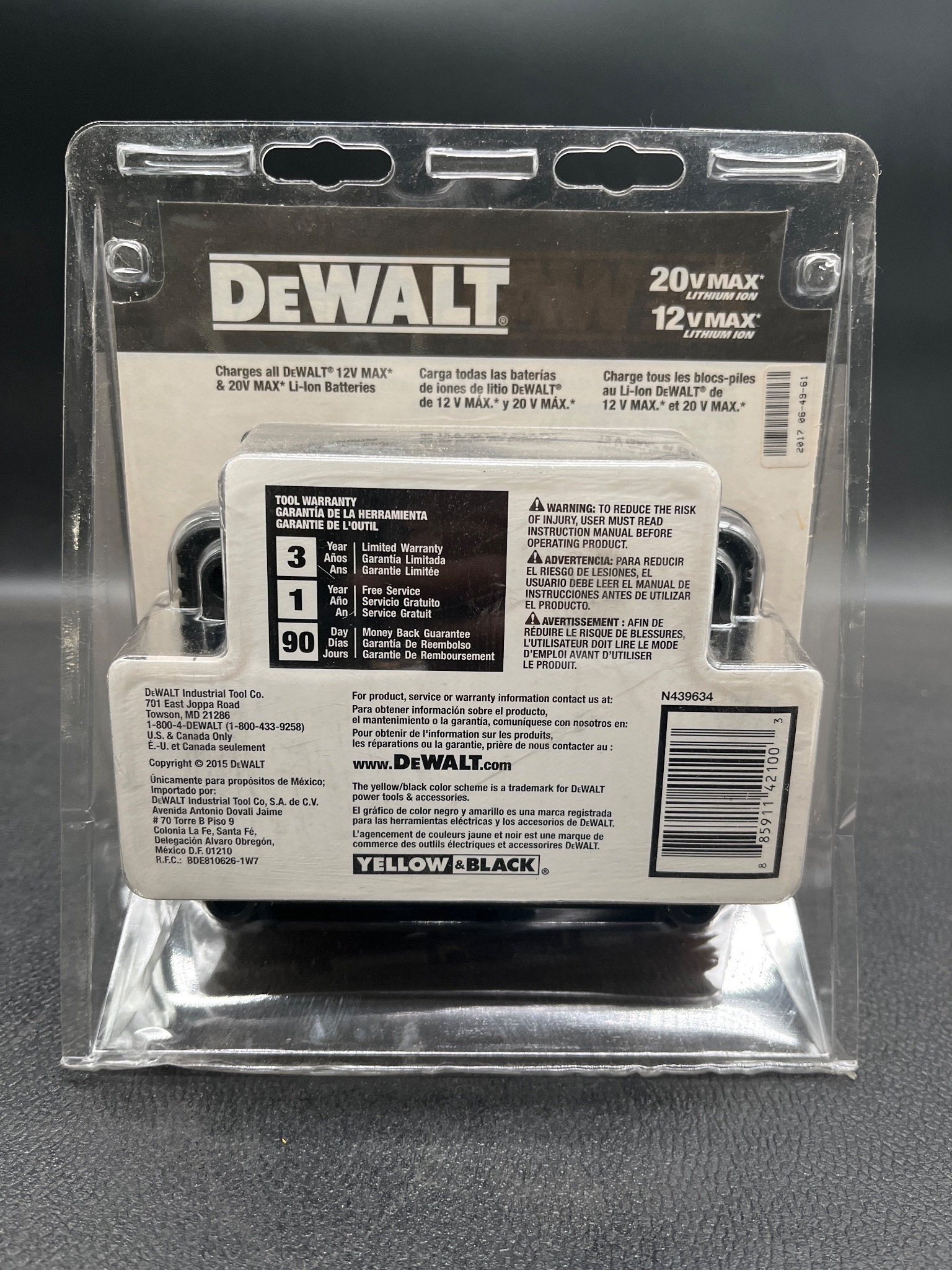DEWALT DCB115 12V/20V Max Lithium-Ion Battery Charger NEW 2