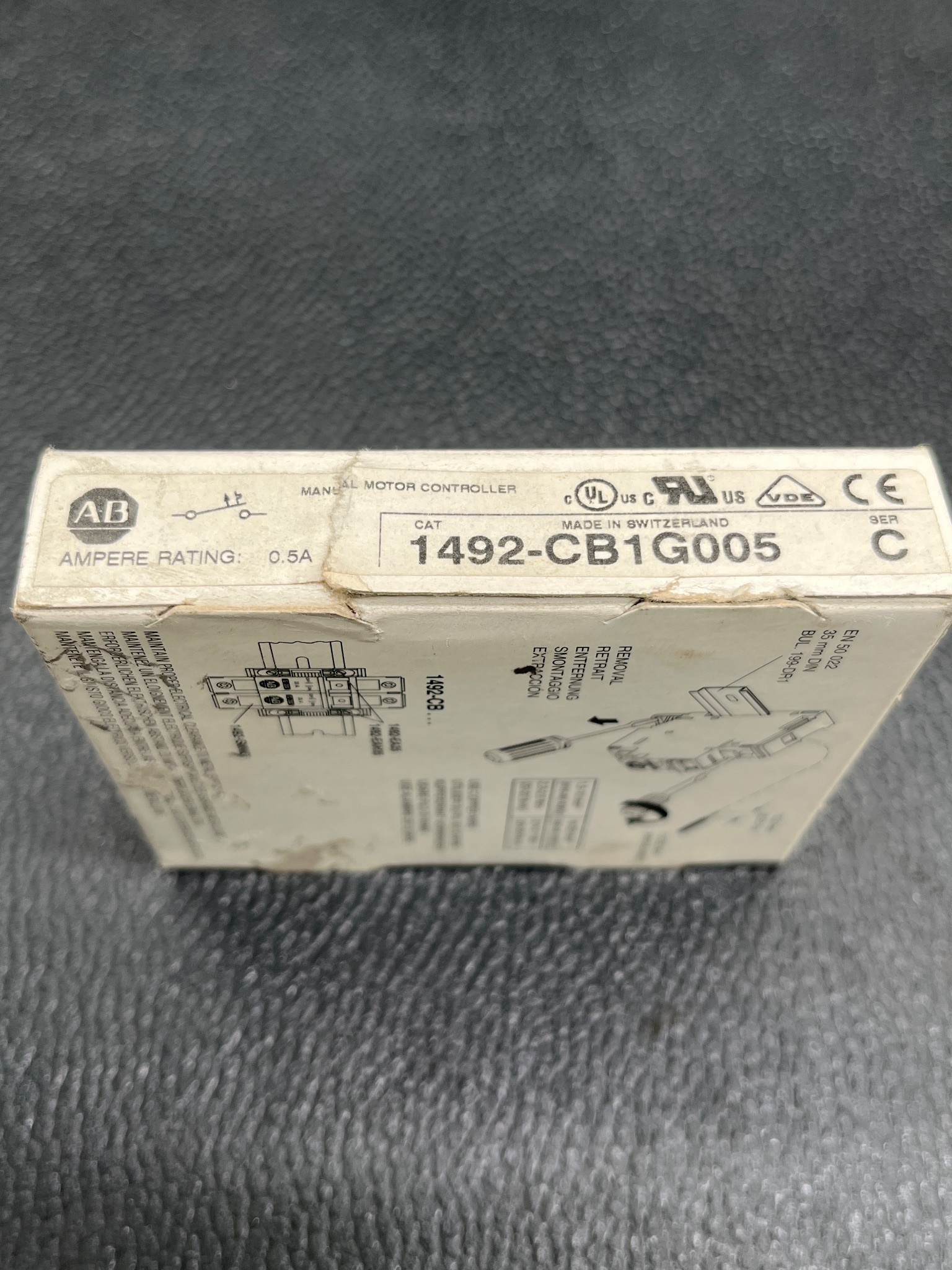 ALLEN BRADLEY 1492-CB1G005 Manual Motor Controller NEW 0