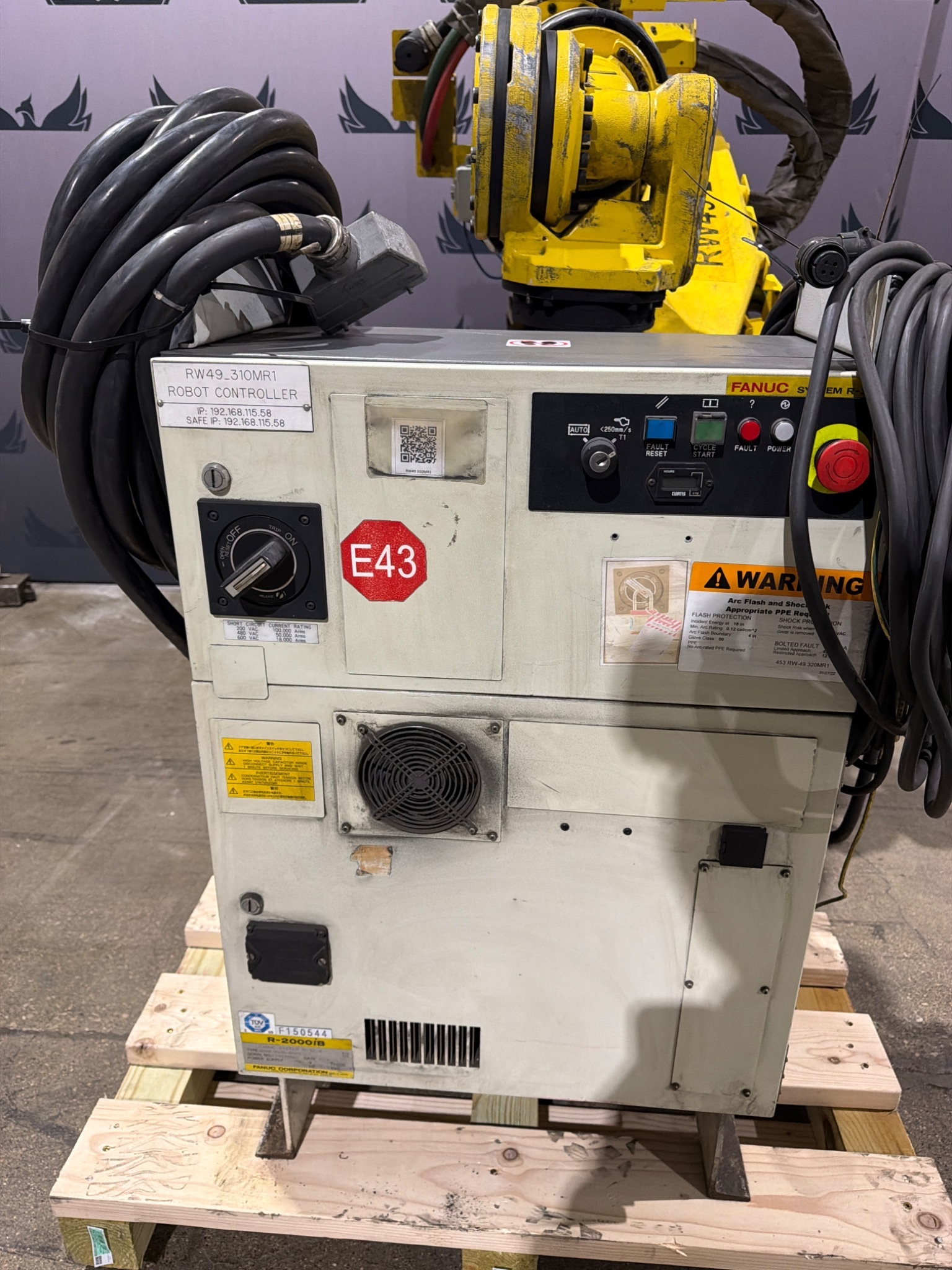 FANUC R-2000iB/210F Complete w/ R-30iB Controls USED 6