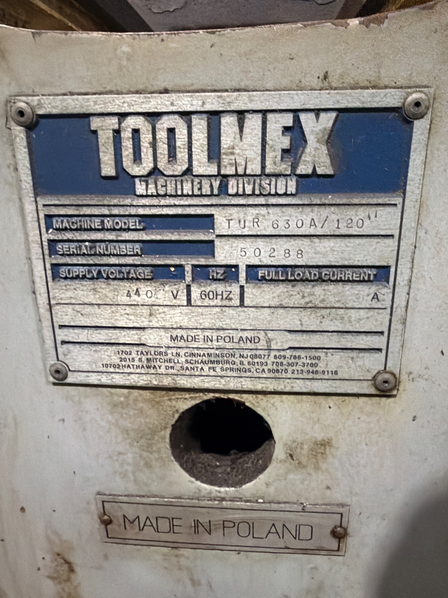 TOOLMEX TUR 630A ENGINE LATHES USED 3