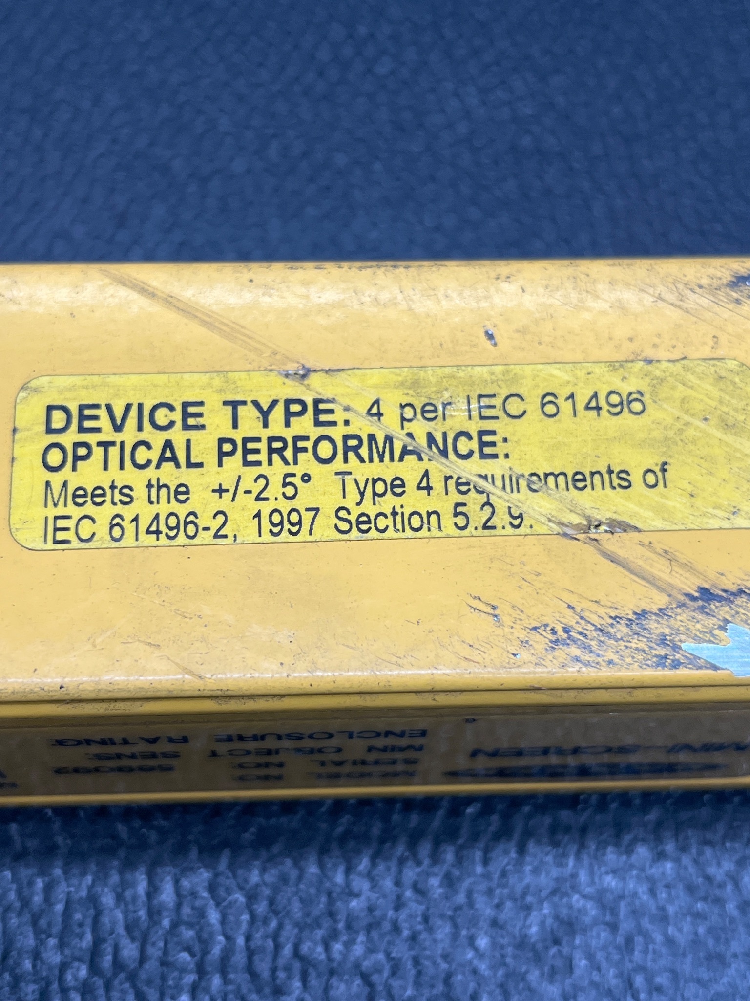 BANNER MSR1224Y Mini-Screen Light Curtain Receiver (305mm) USED 4