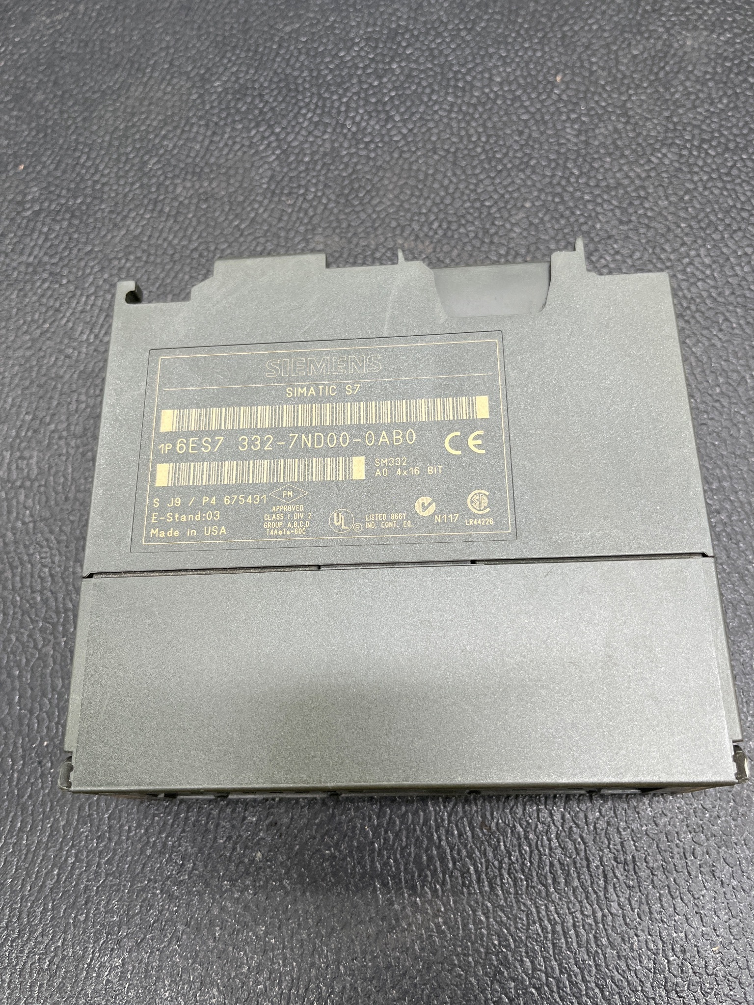 SIEMENS 6ES7 332-7ND00-0AB0 Analog Output Module SM332 USED 2