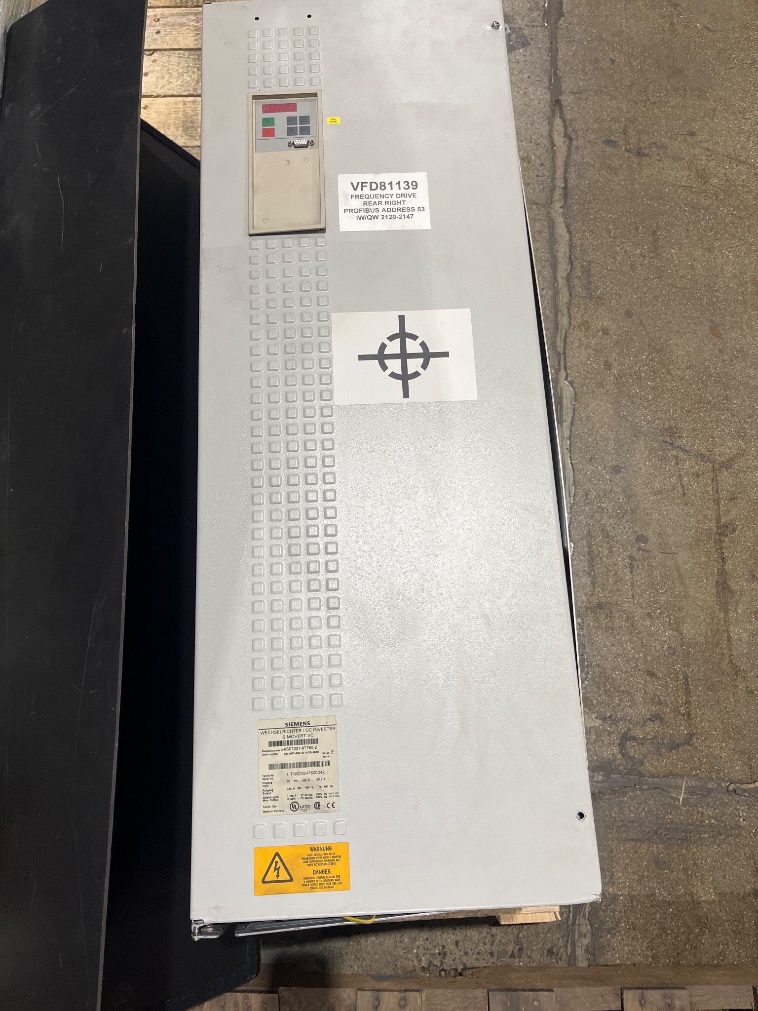 SIEMENS 6SE7031-8TF60-Z SIMOVERT VC DC Inverter USED 0