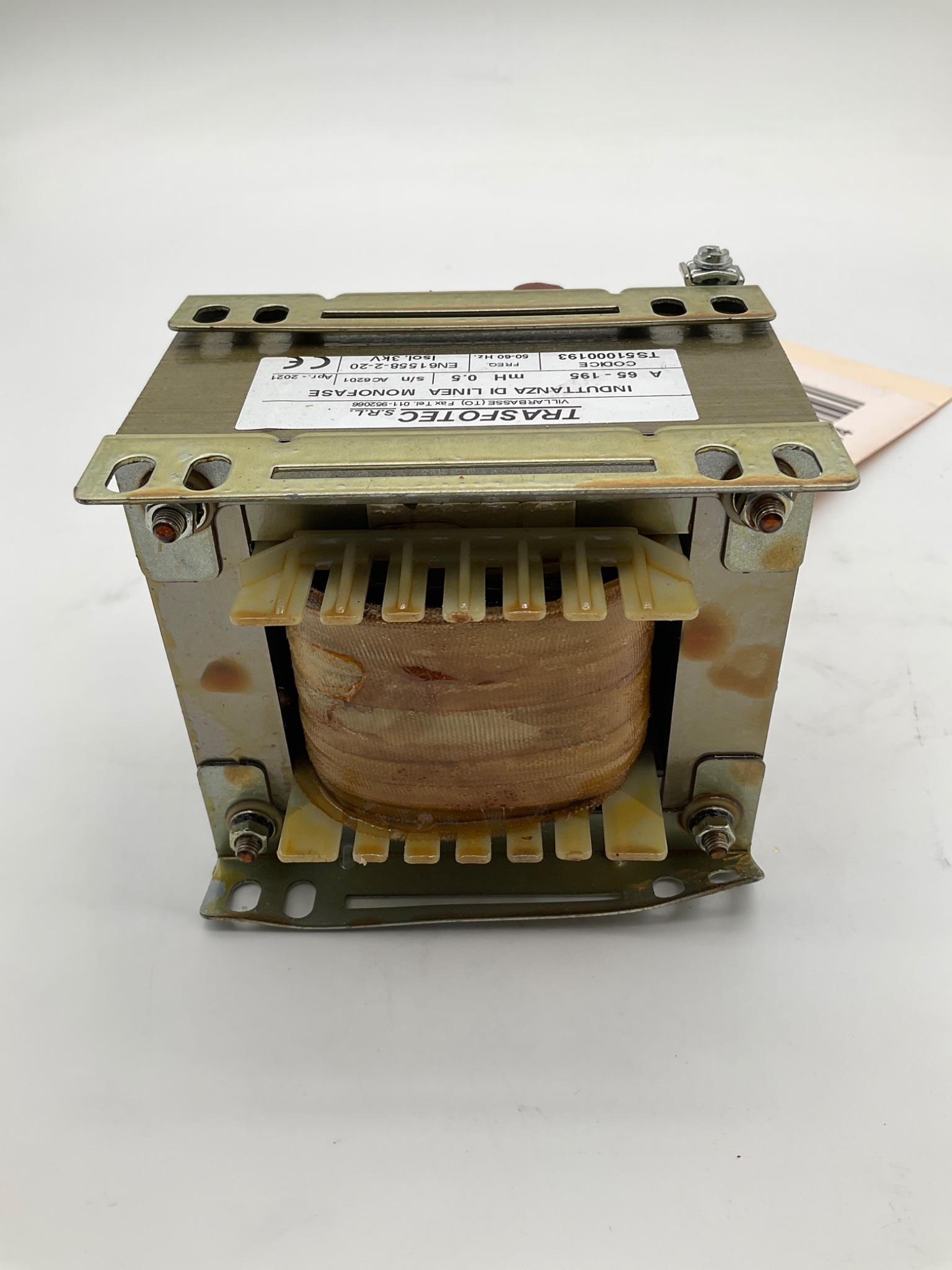 Trasfotec TS51000193 Single-Phase Line Reactor USED 2