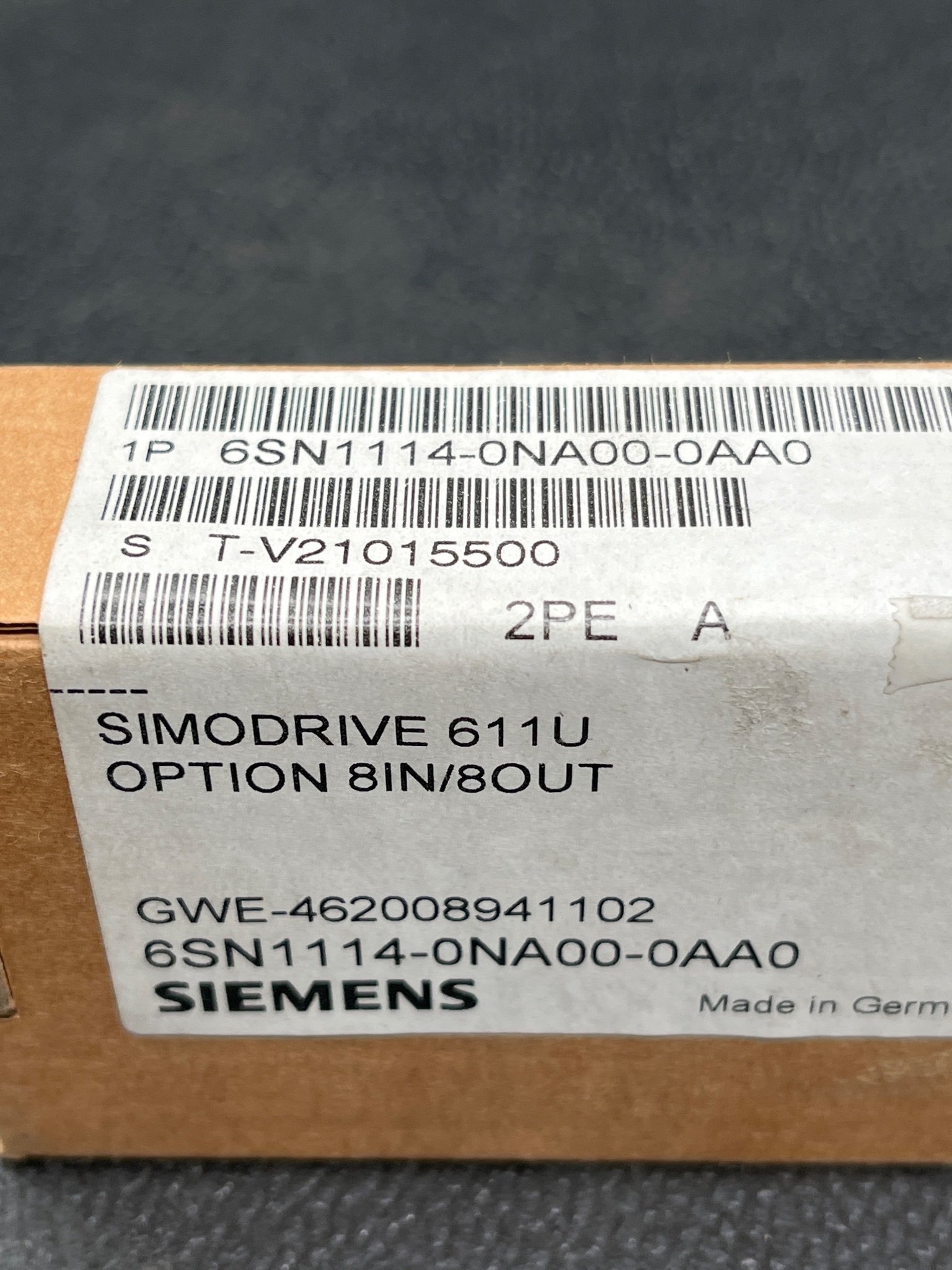 SIEMENS 6SN1114-0NA00-0AA0 SIMODRIVE 611U Option 8IN/8OUT NEW 4
