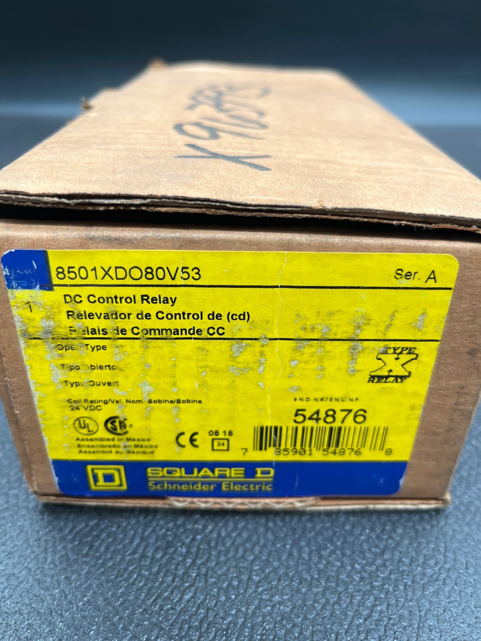 SQUARE D 8501XDO80V53 DC Control Relay NEW 0