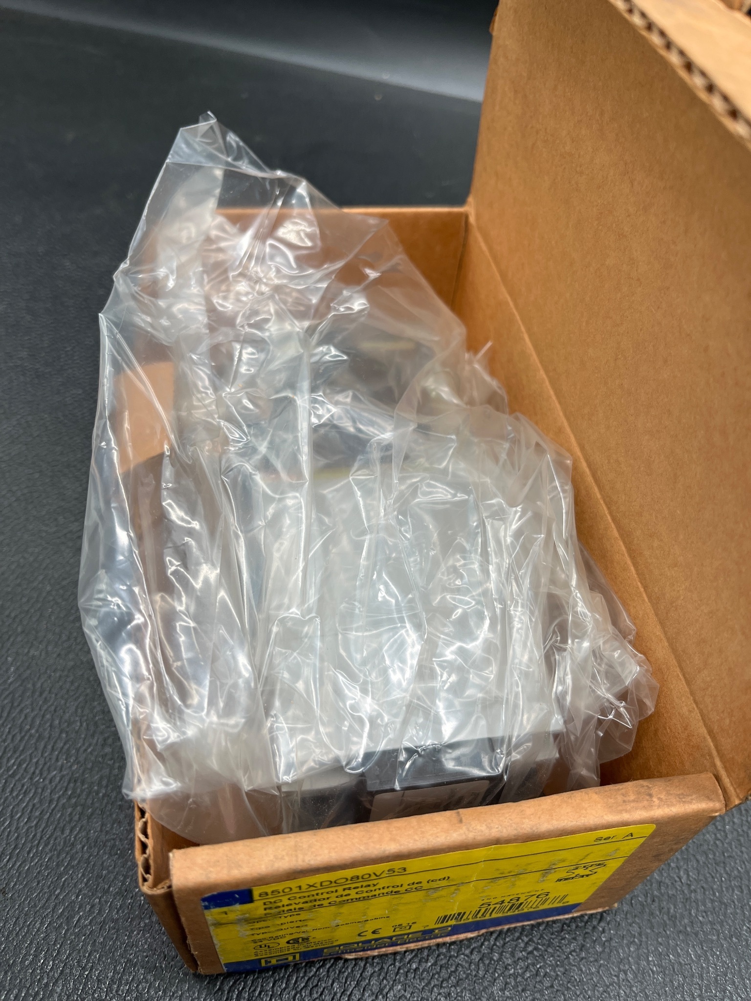 SQUARE D 8501XDO80V53 DC Control Relay NEW 5