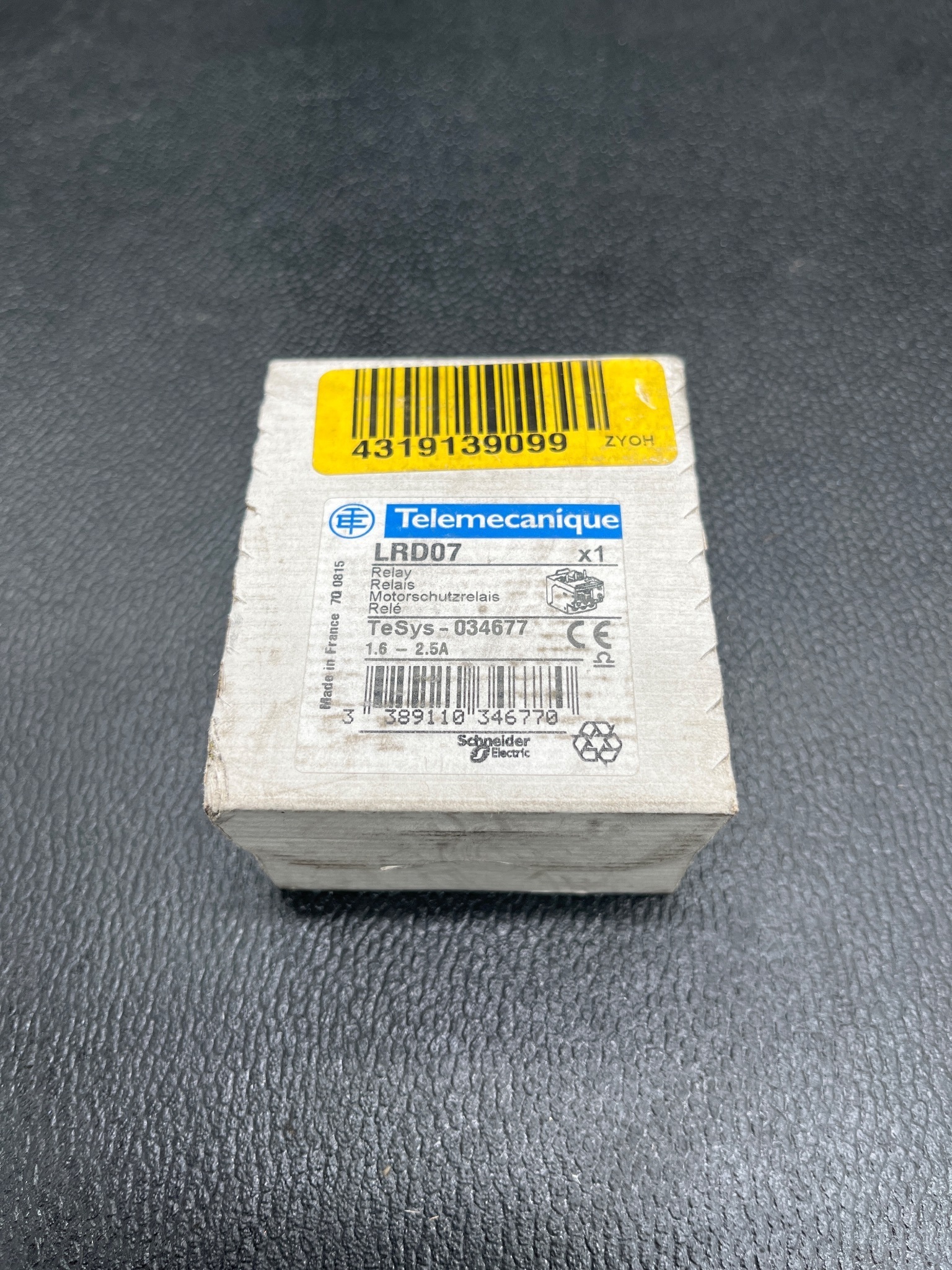 TELEMECANIQUE LRD07 Thermal Overload Relay NEW 0