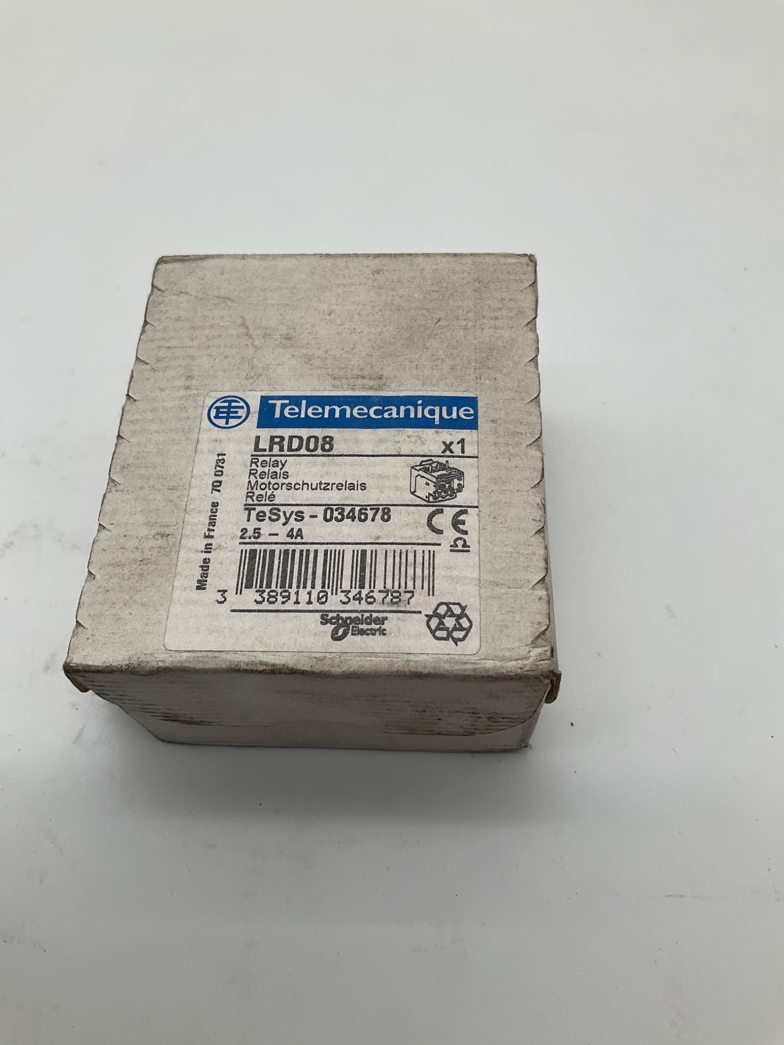 TELEMECANIQUE LRD08 Thermal Overload Relay NEW 0