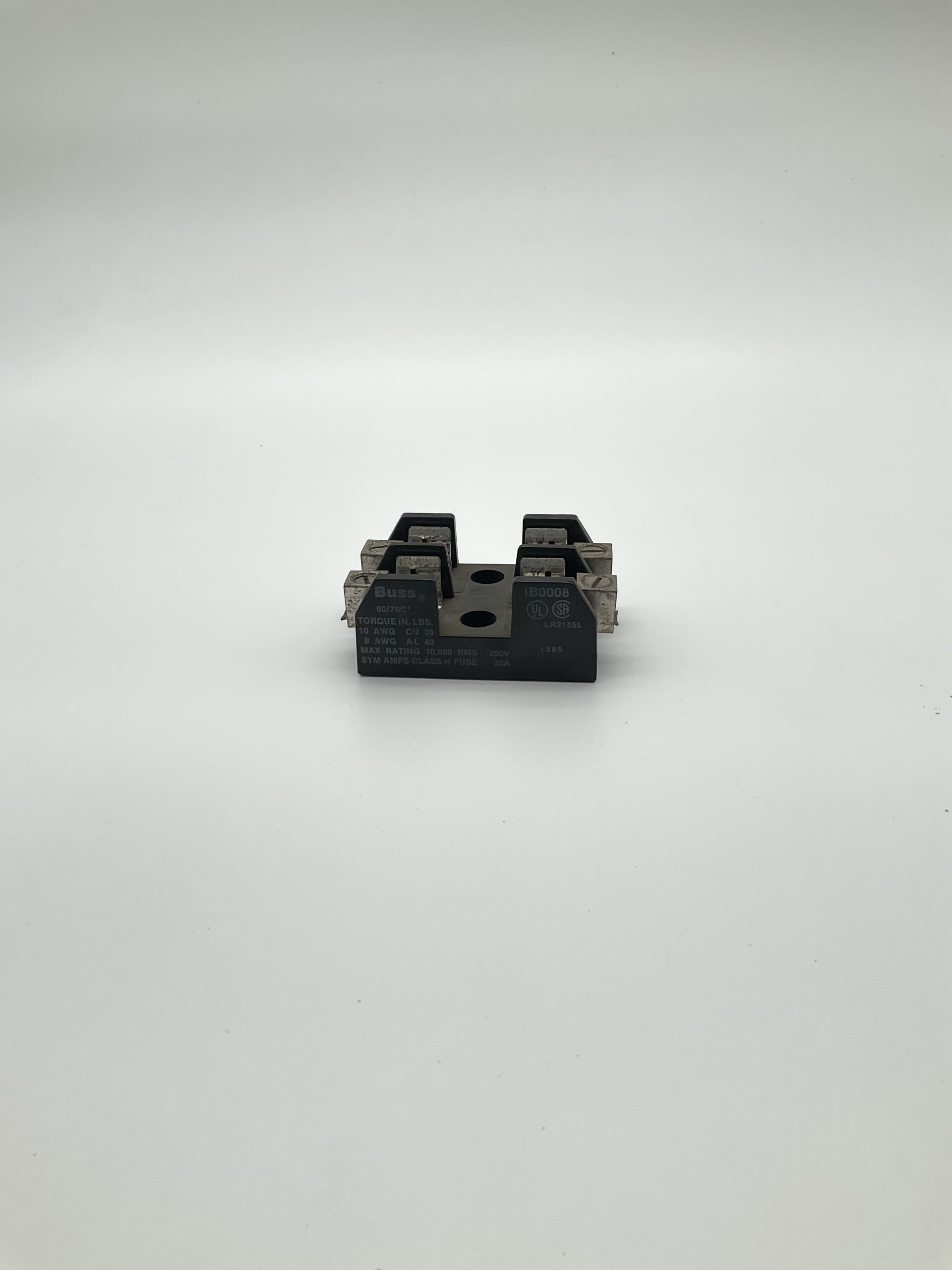 BUSSMANN IB0008 2-Pole Fuse Holder USED 0