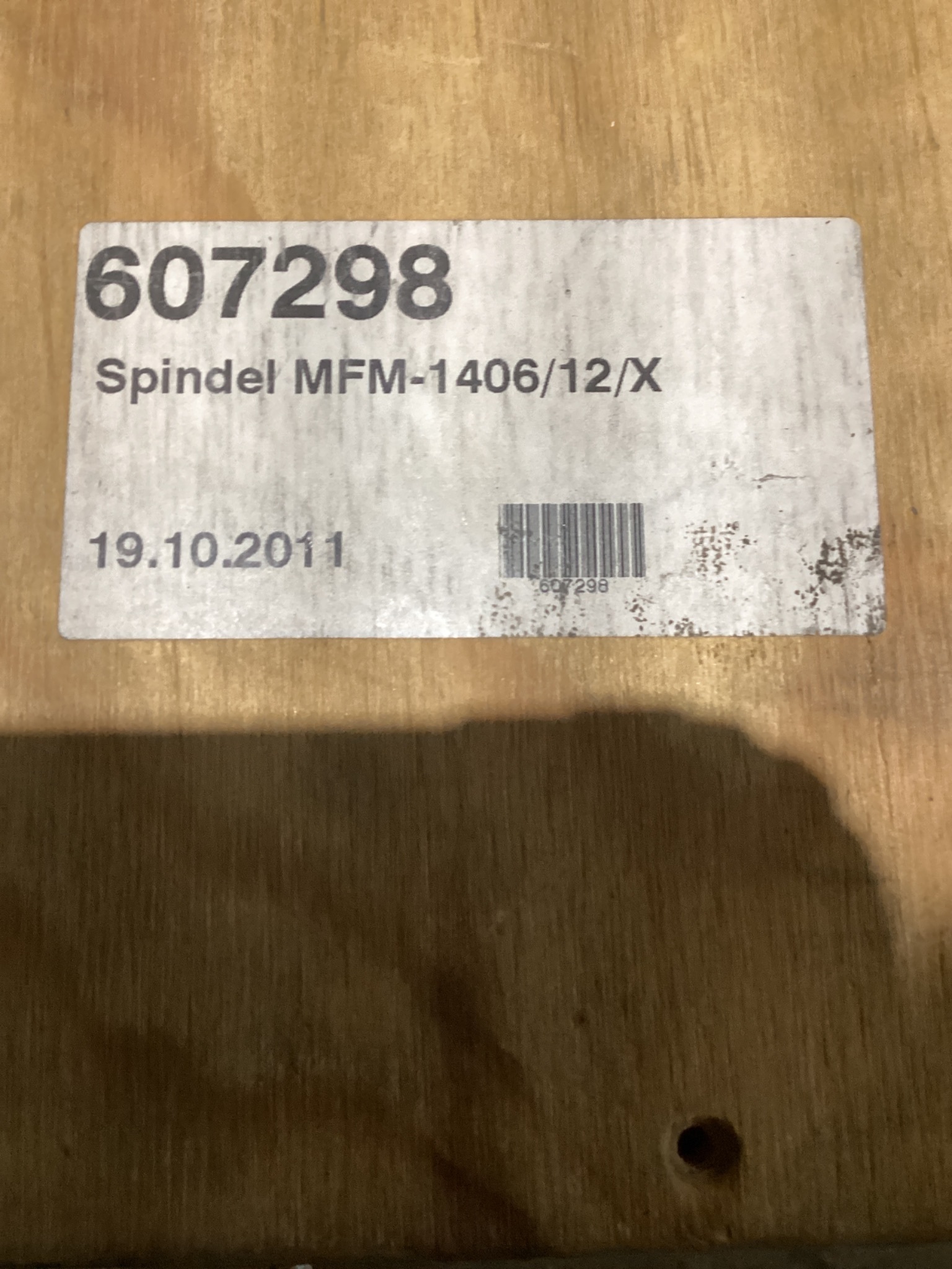 FISCHER MFM-1406/12/X PRECISION MOTOR SPINDLE USED 3