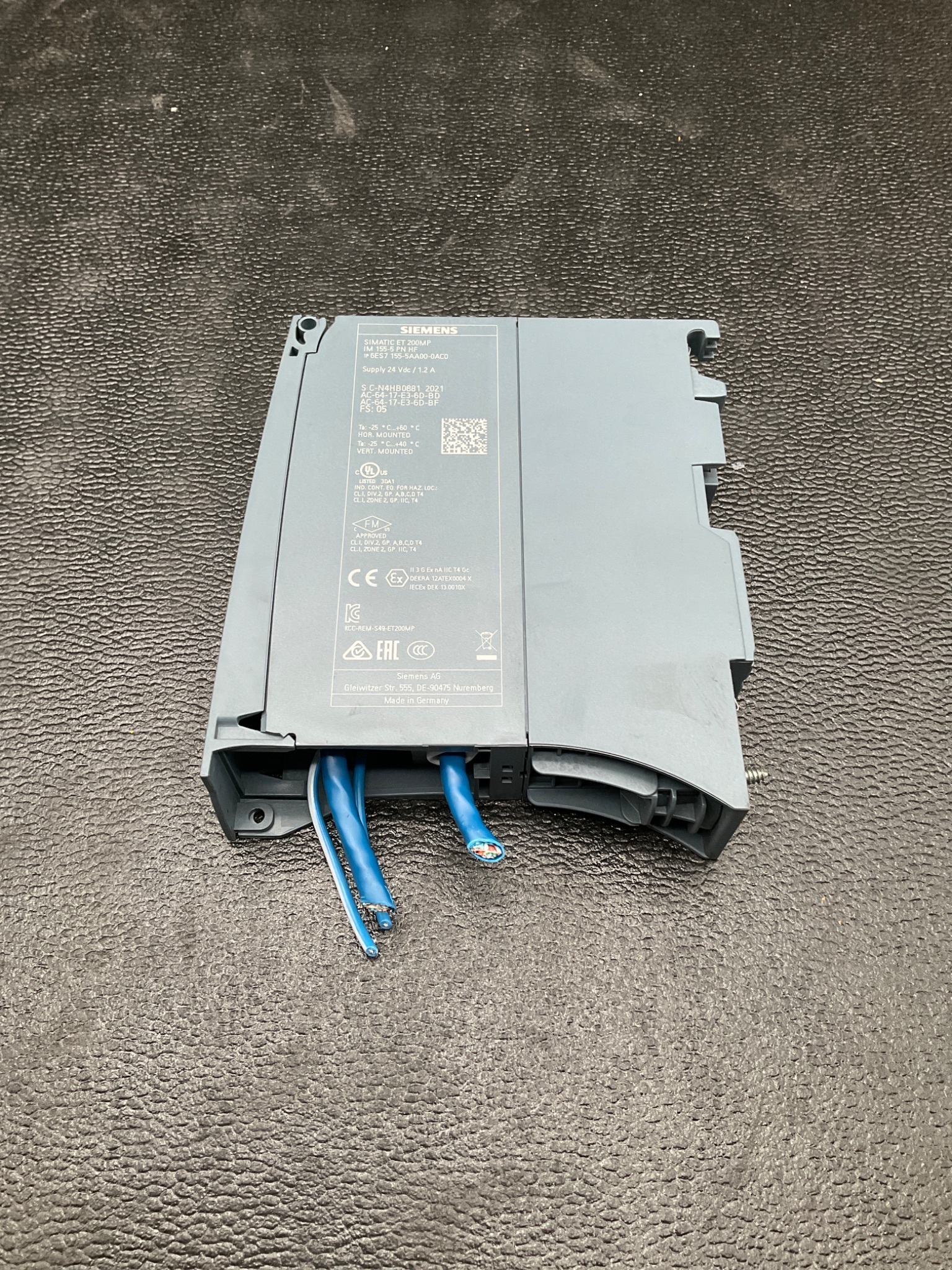 SIEMENS 6ES7155-5AA00-0AC0 ET 200MP INTERFACE MODULE PROFINET 2-PORT USED 3