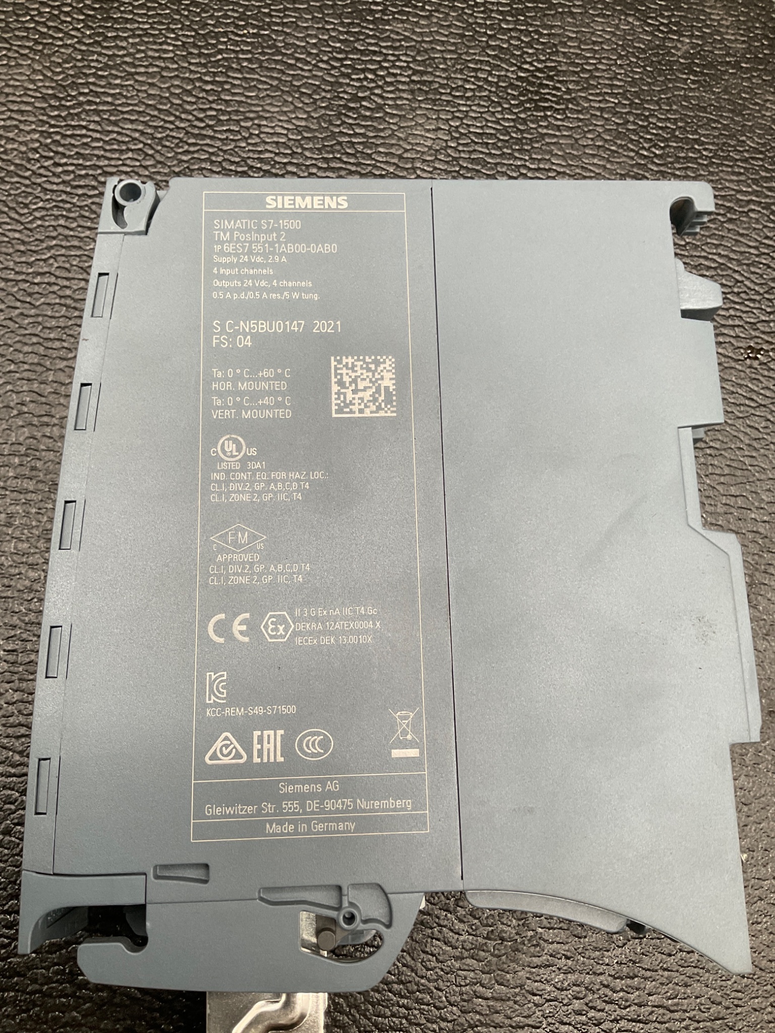 SIEMENS 6ES7 551-1AB00-0AB0 COMMUNICATION MODULE USED 1