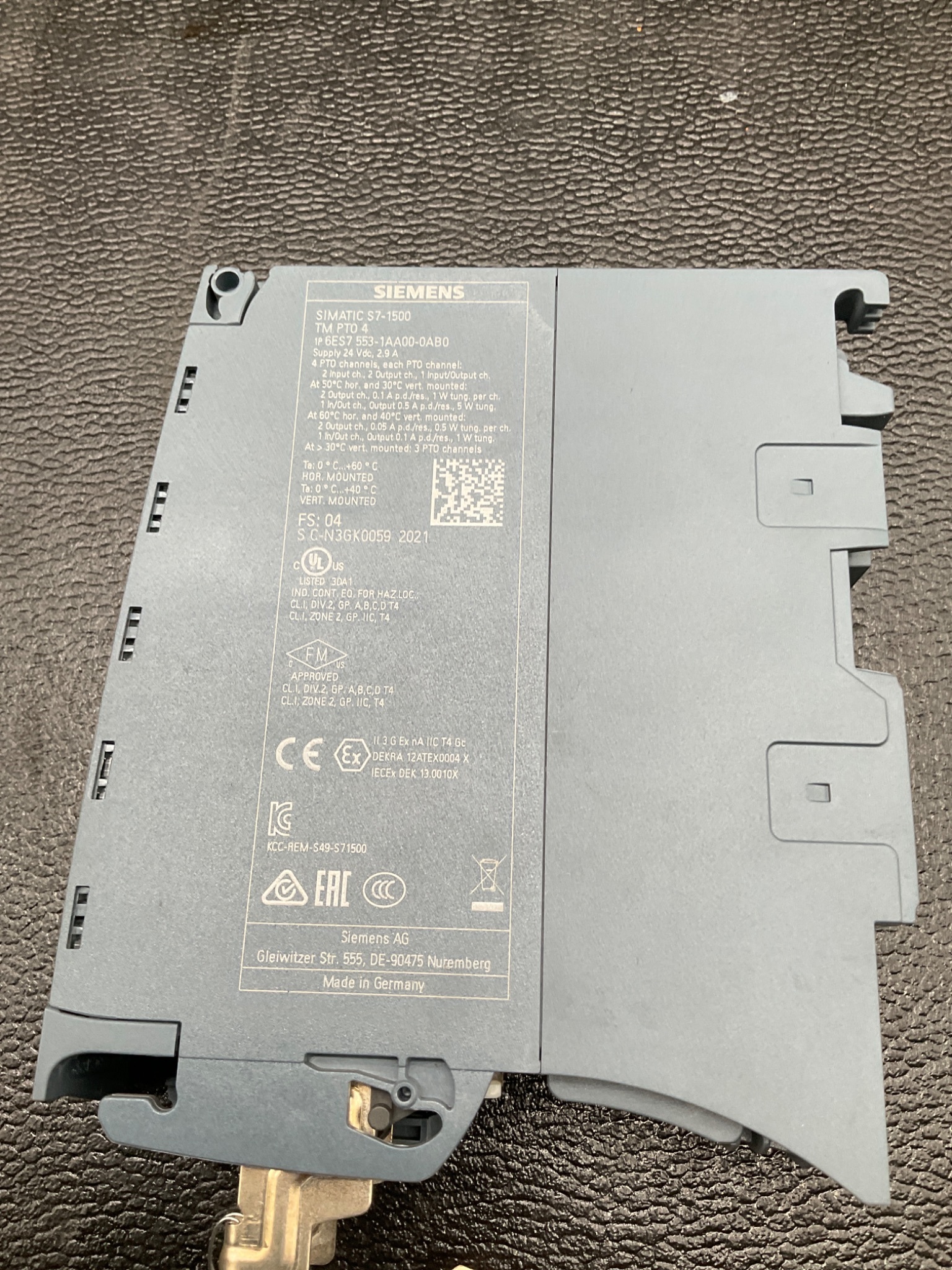 SIEMENS 6ES7553-1AA00-0AB0 TM PTO 4 TECHNOLOGY MODULE S7-1500 USED 1