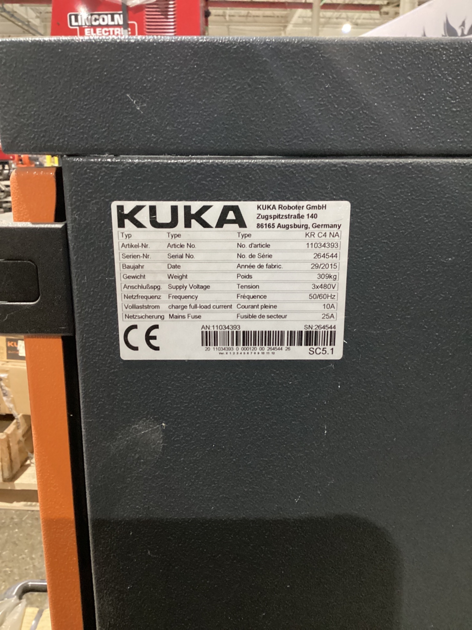 KUKA KR16 L6-2 w/ KR C4 Controls Lincoln R550 Weld Package & TT3A Reamer NEW 7