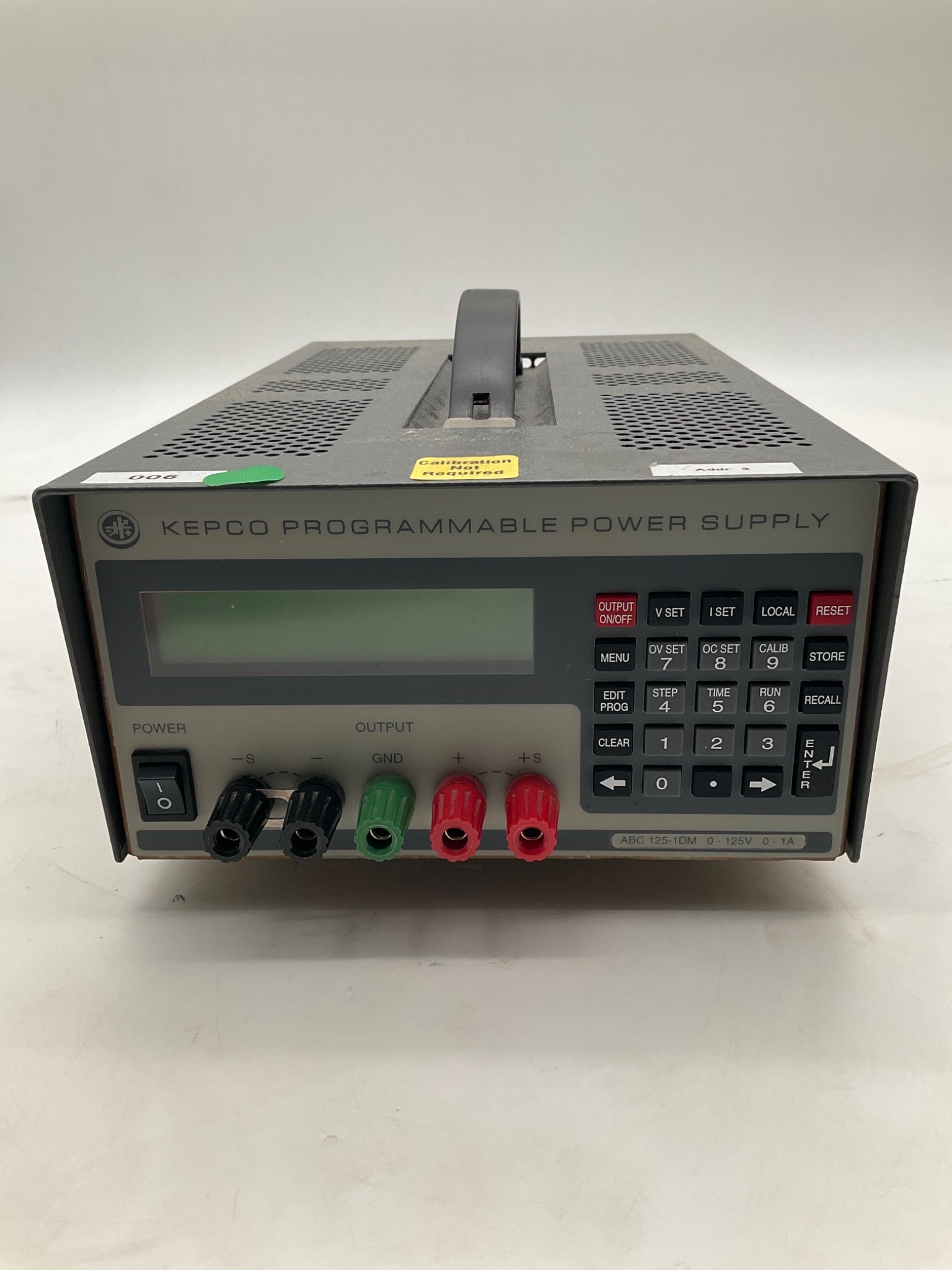 KEPCO ABC 125-1DM Programmable Power Supply USED 0