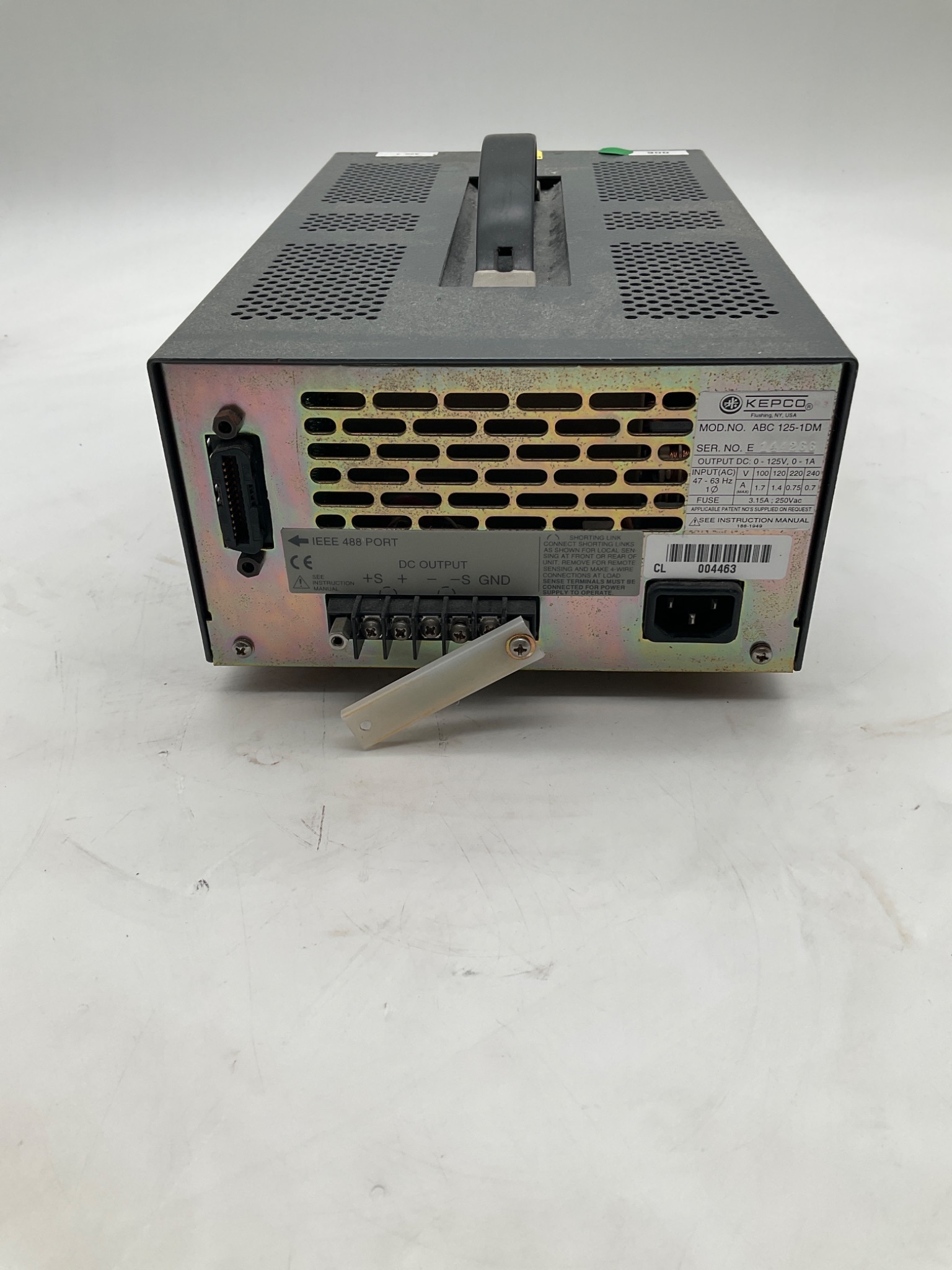 KEPCO ABC 125-1DM Programmable Power Supply USED 4
