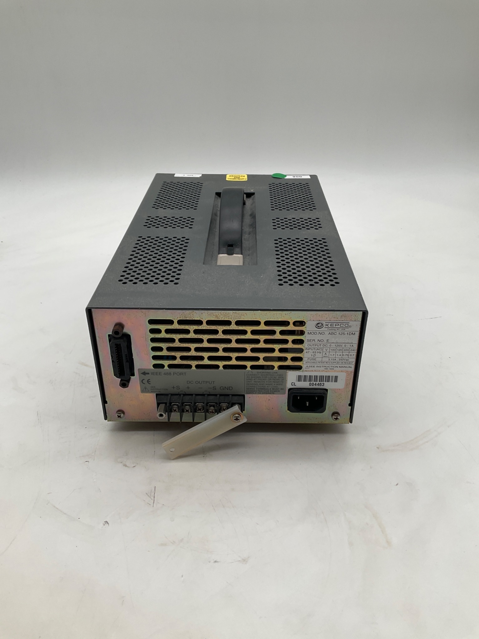 KEPCO ABC 125-1DM Programmable Power Supply USED 6