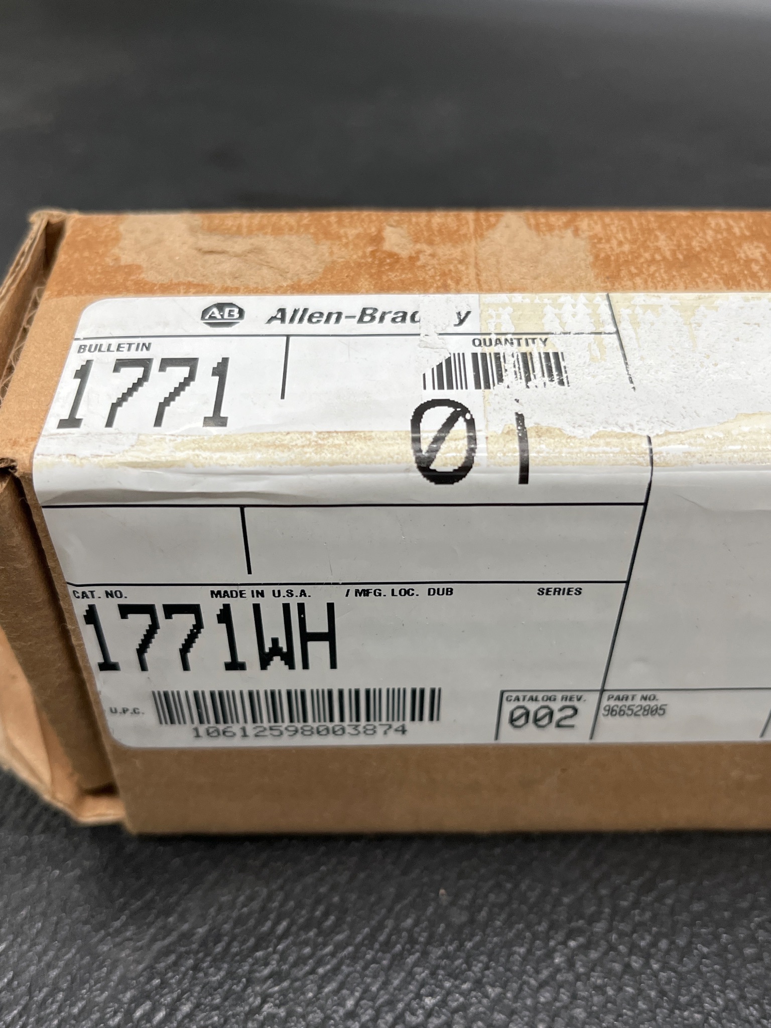ALLEN BRADLEY 1771-WH Fused Field Wiring Arm NEW 5