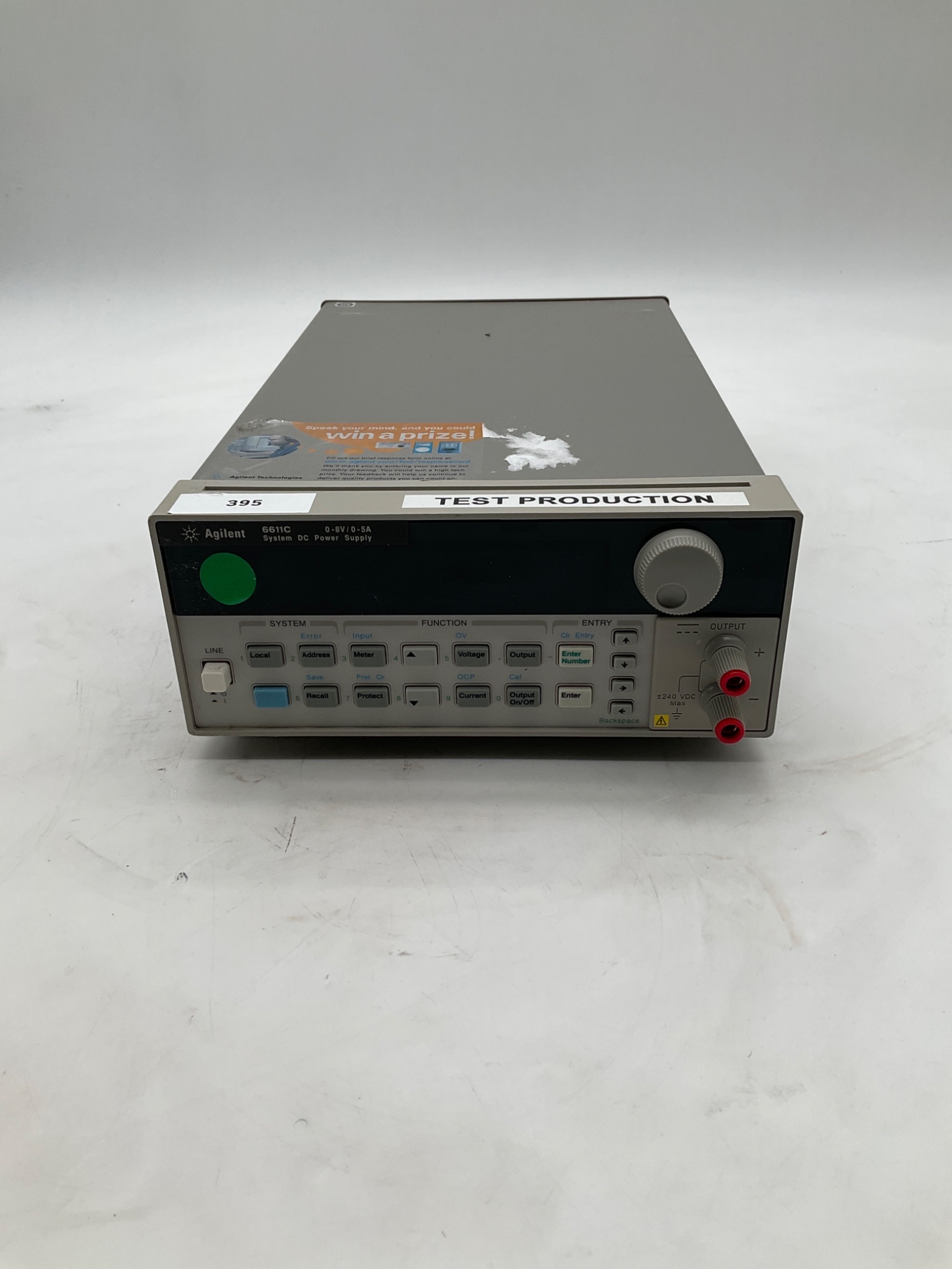 AGILENT 6611C System DC Power Supply USED 0