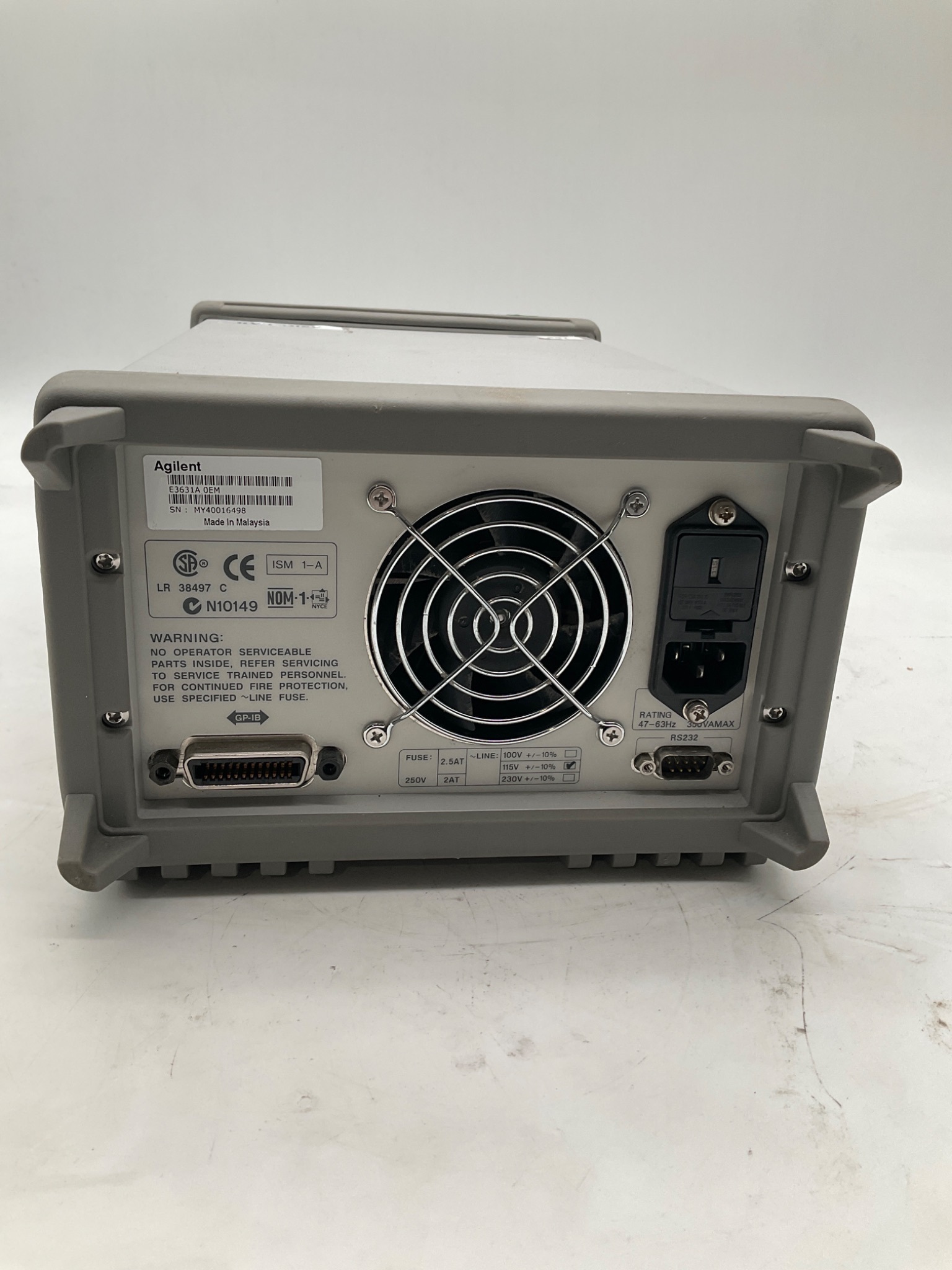AGILENT E3631A Triple Output DC Power Supply USED 3
