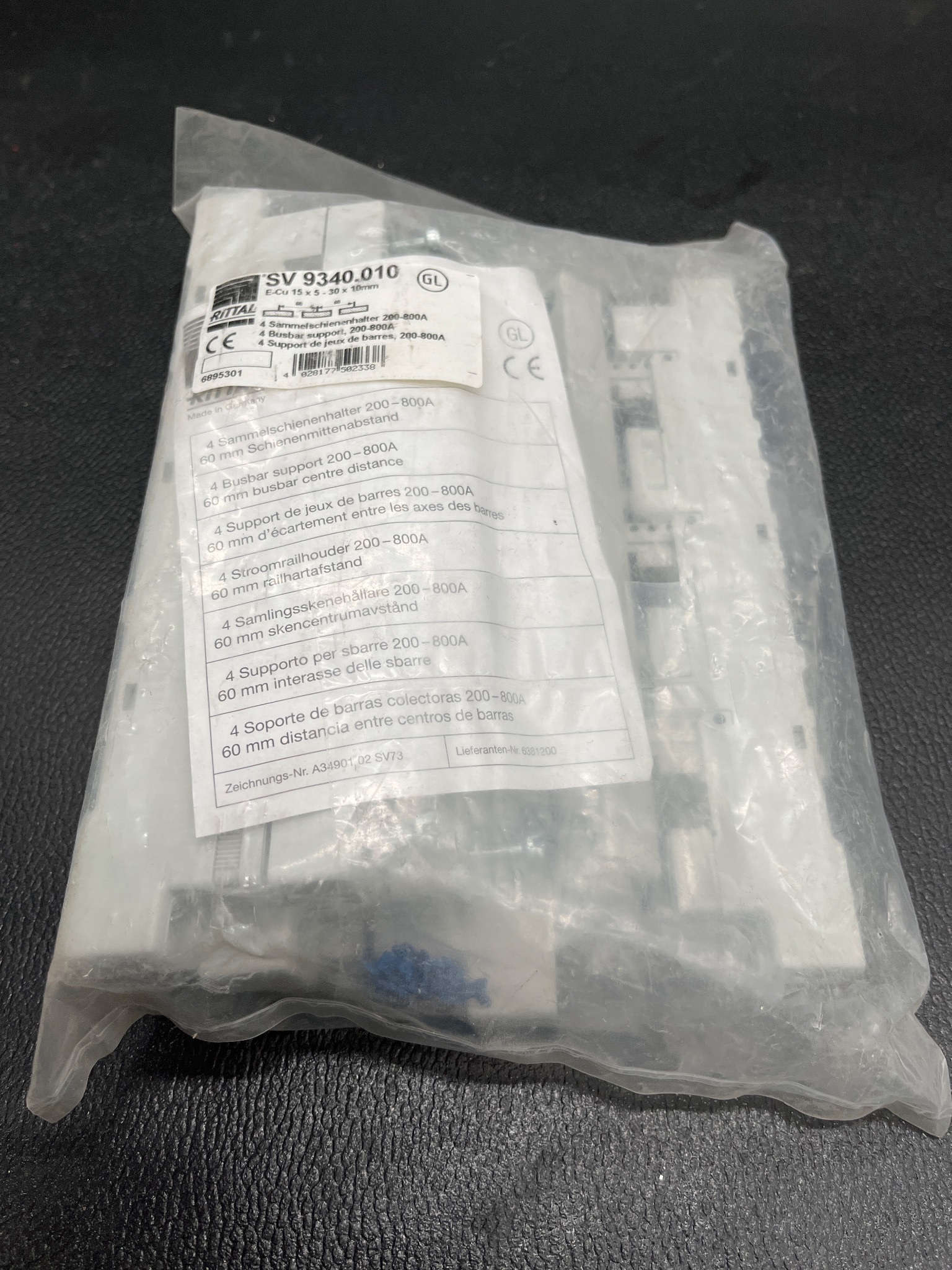 RITTAL SV 9340.010 Busbar Support 200-800A NEW (4 Pack) 0