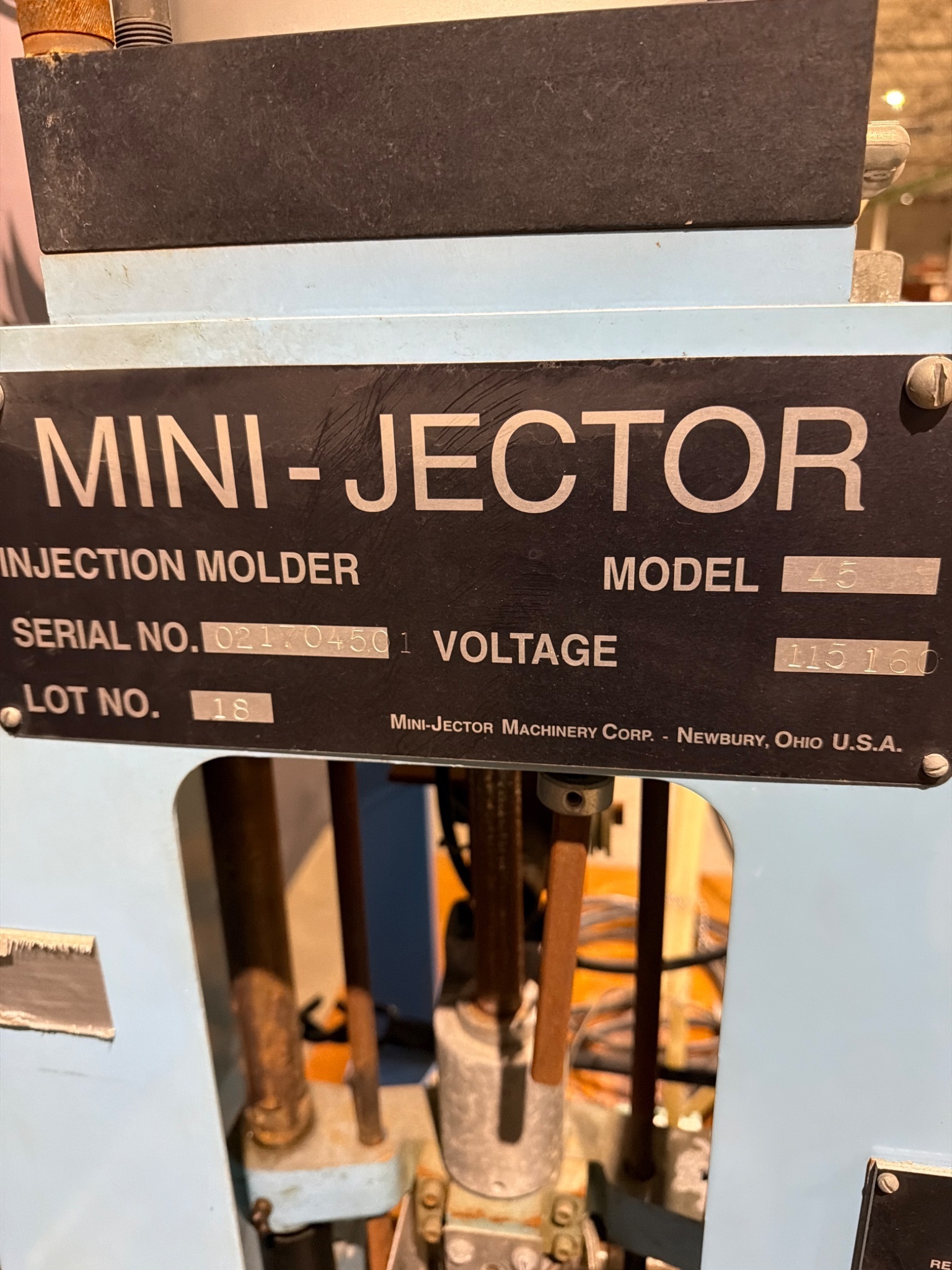 MINI-JECTOR 45 Benchtop Injection Molding System USED 3