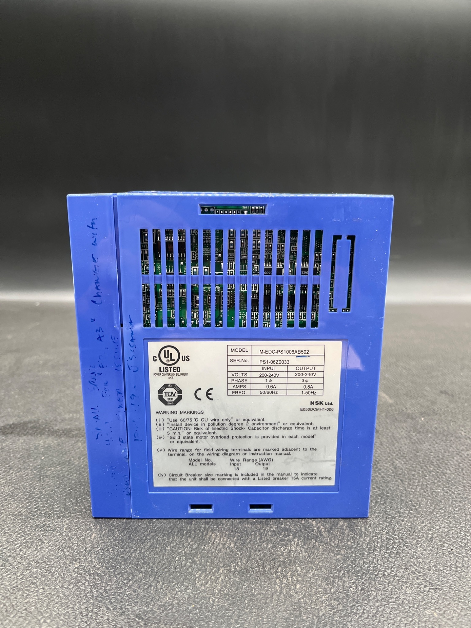 NSK EDC-PS1006AB502 MegaTorque Motor Drive USED 1