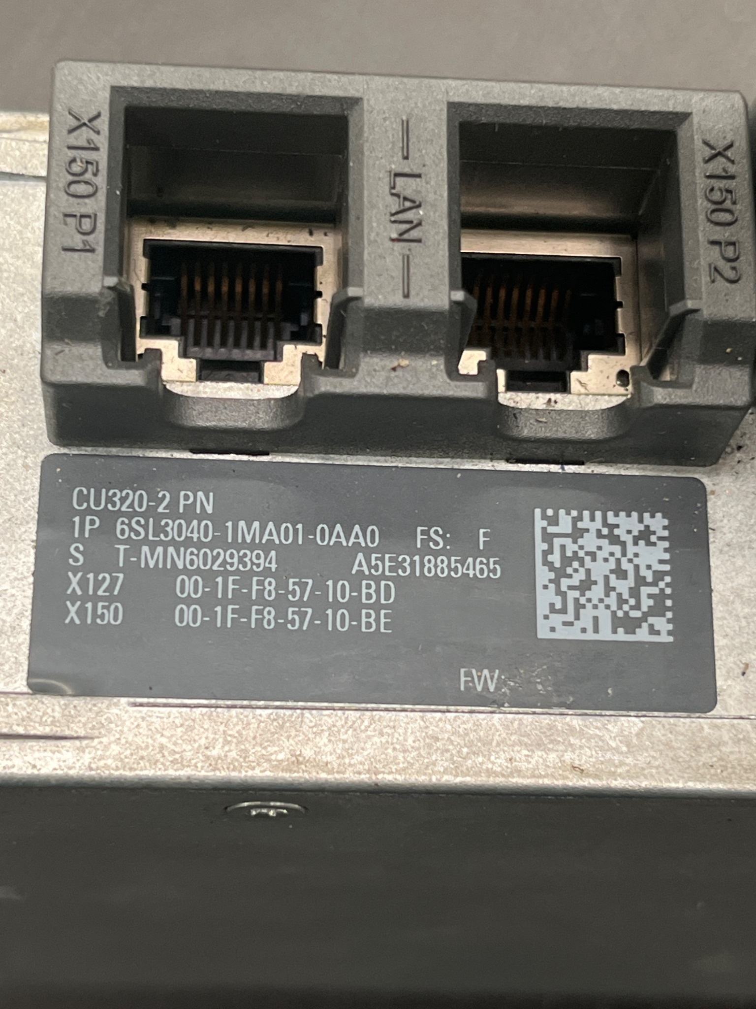 SIEMENS 6SL3040-1MA01-0AA0 SINAMICS Control Module USED 6