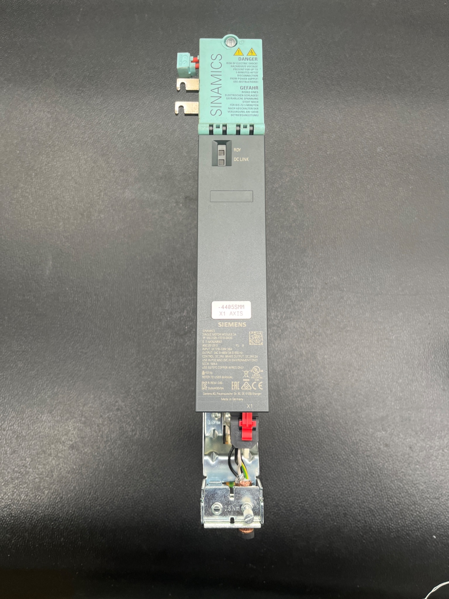 SIEMENS 6SL3120-1TE13-0AD0 SINAMICS Single Motor Module USED 0