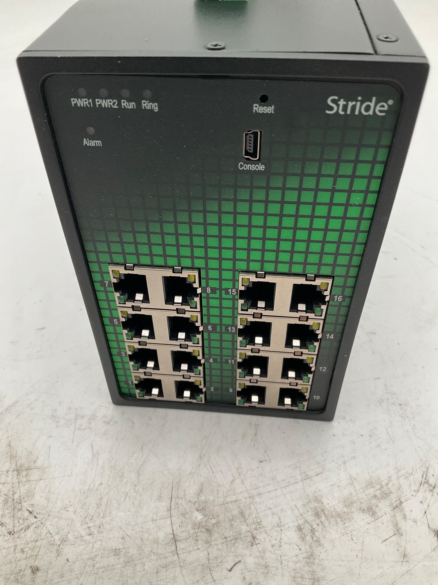 STRIDE SE2-SW16M 16-Port Industrial Ethernet Switch USED 1