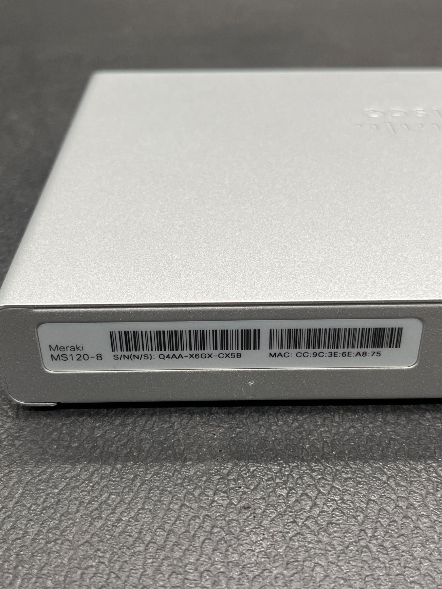 CISCO Meraki MS120-8 8-Port Gigabit Ethernet Switch USED 3