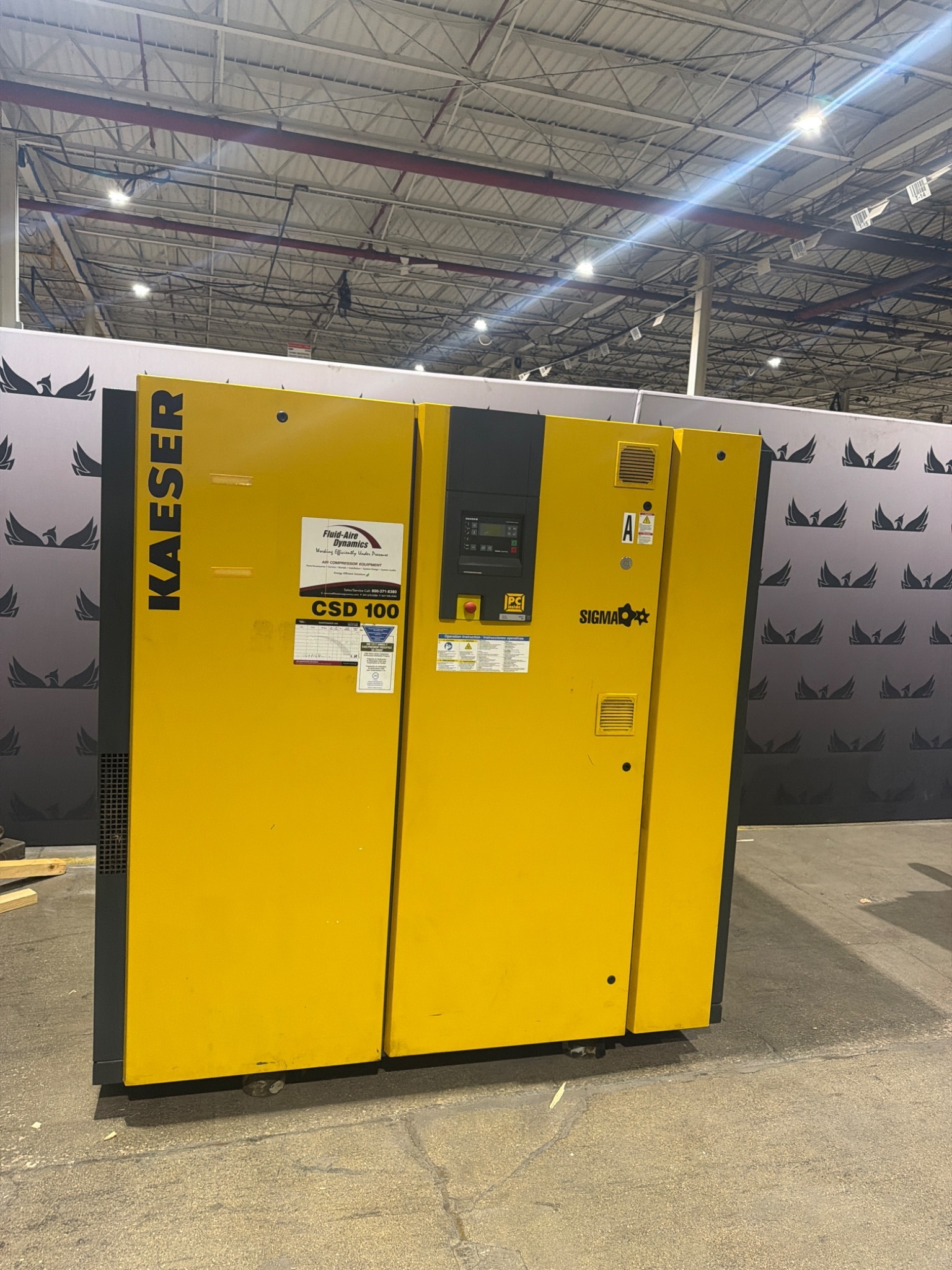 KAESER CSD 100 100HP Rotary Screw Compressor USED 0