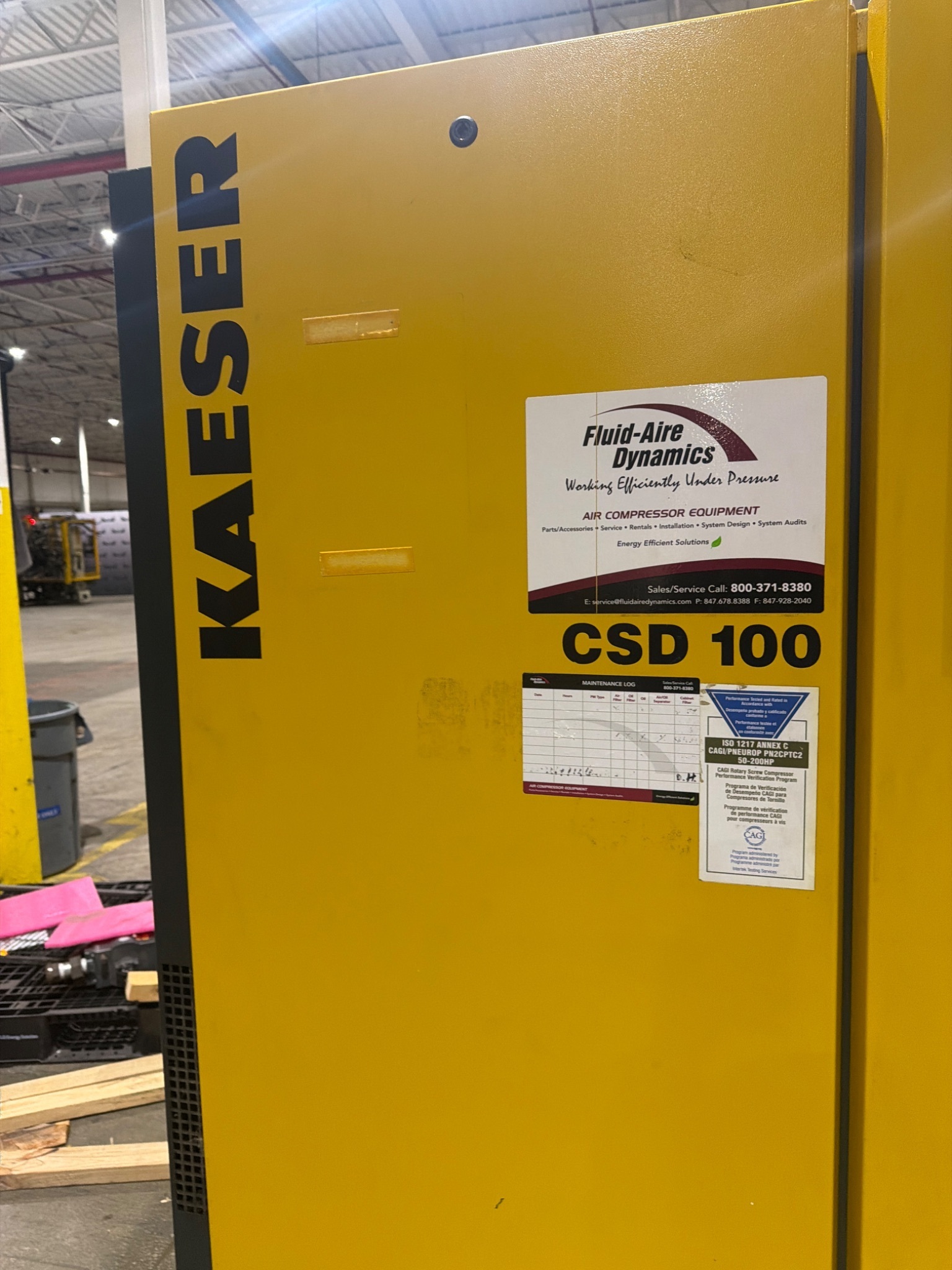 KAESER CSD 100 100HP Rotary Screw Compressor USED 1