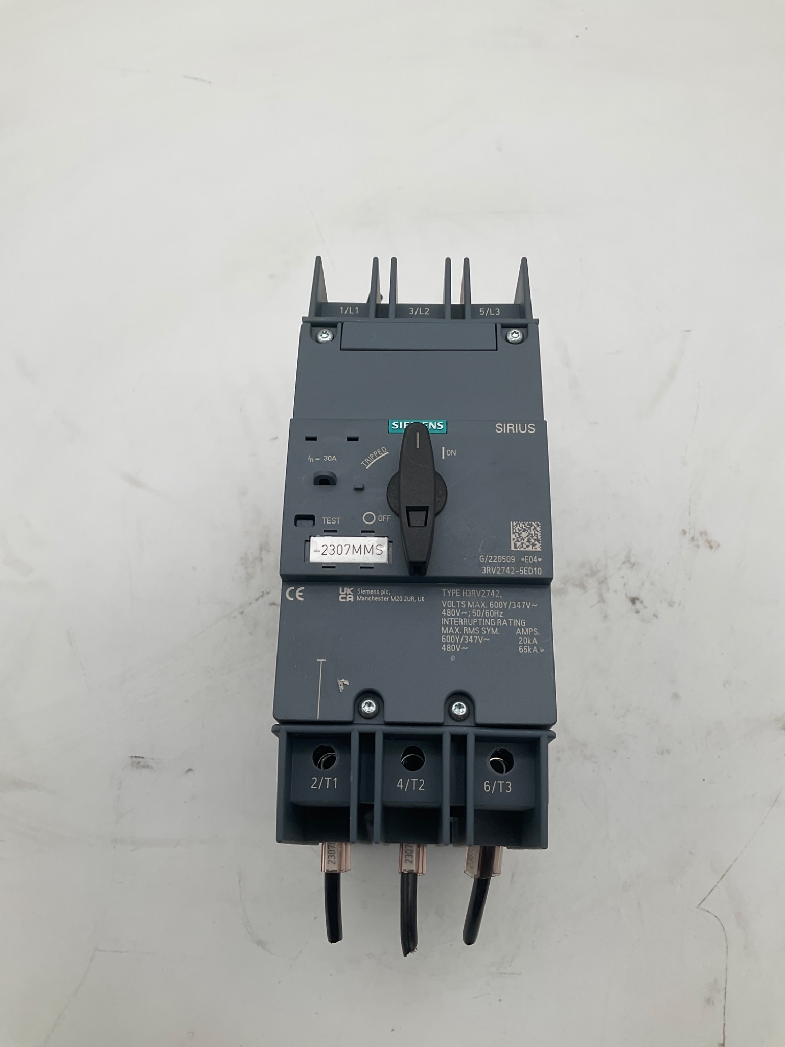 SIEMENS 3RV2742-5ED10 SIRIUS Motor Protection Circuit Breaker USED 1